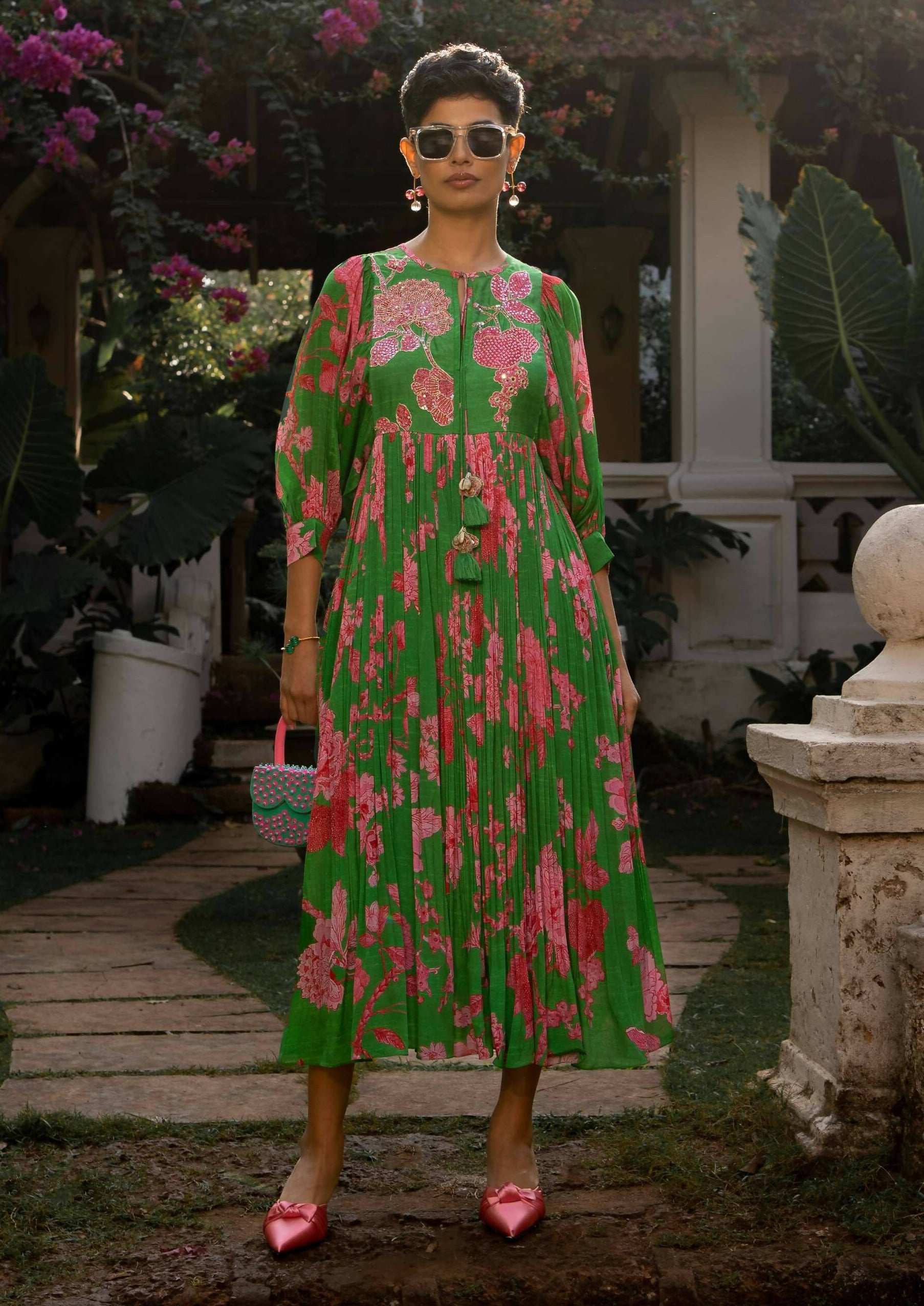 Spring Blooming Floral Maxi Dress