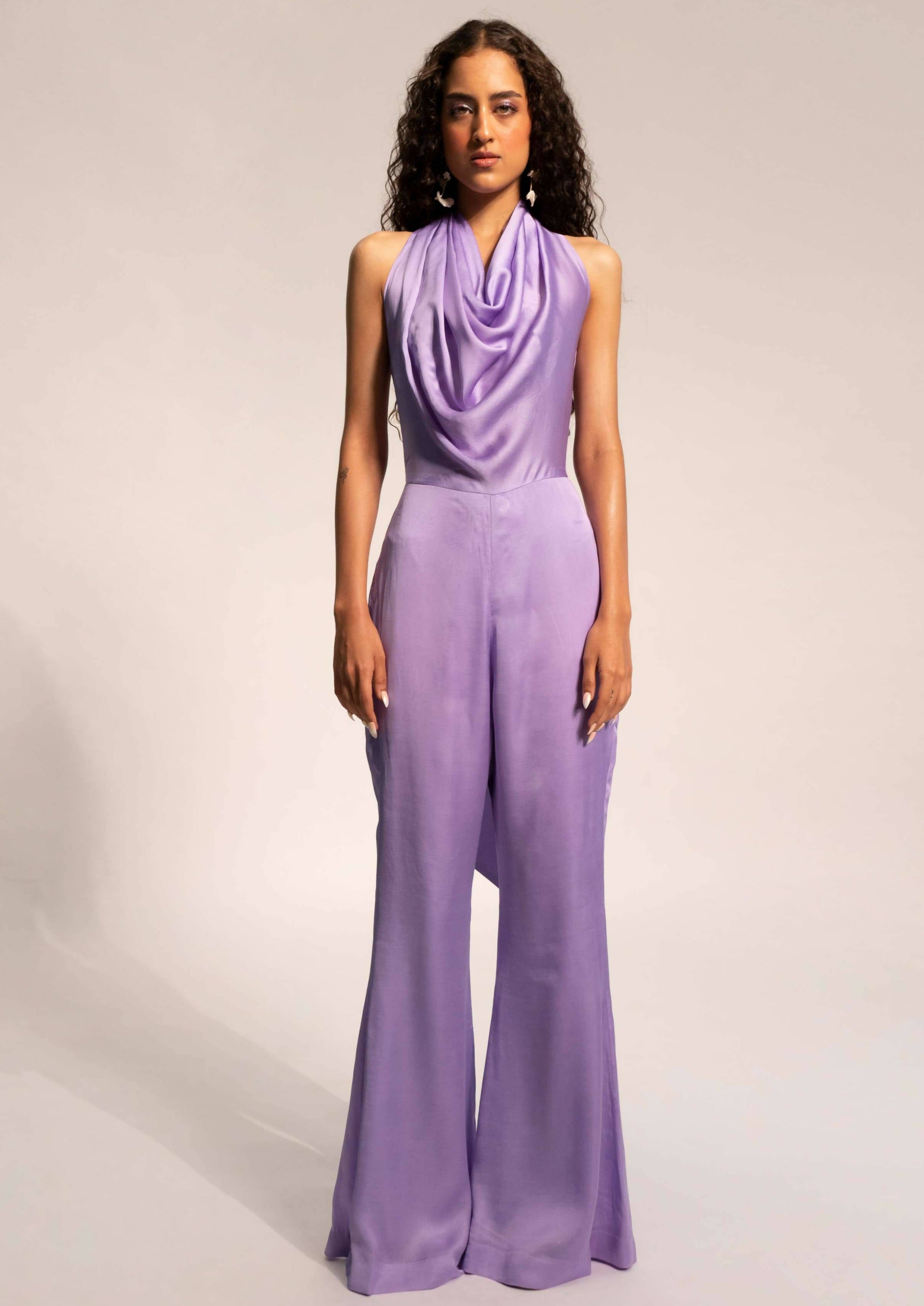 Lavender Drape Jumpsuit