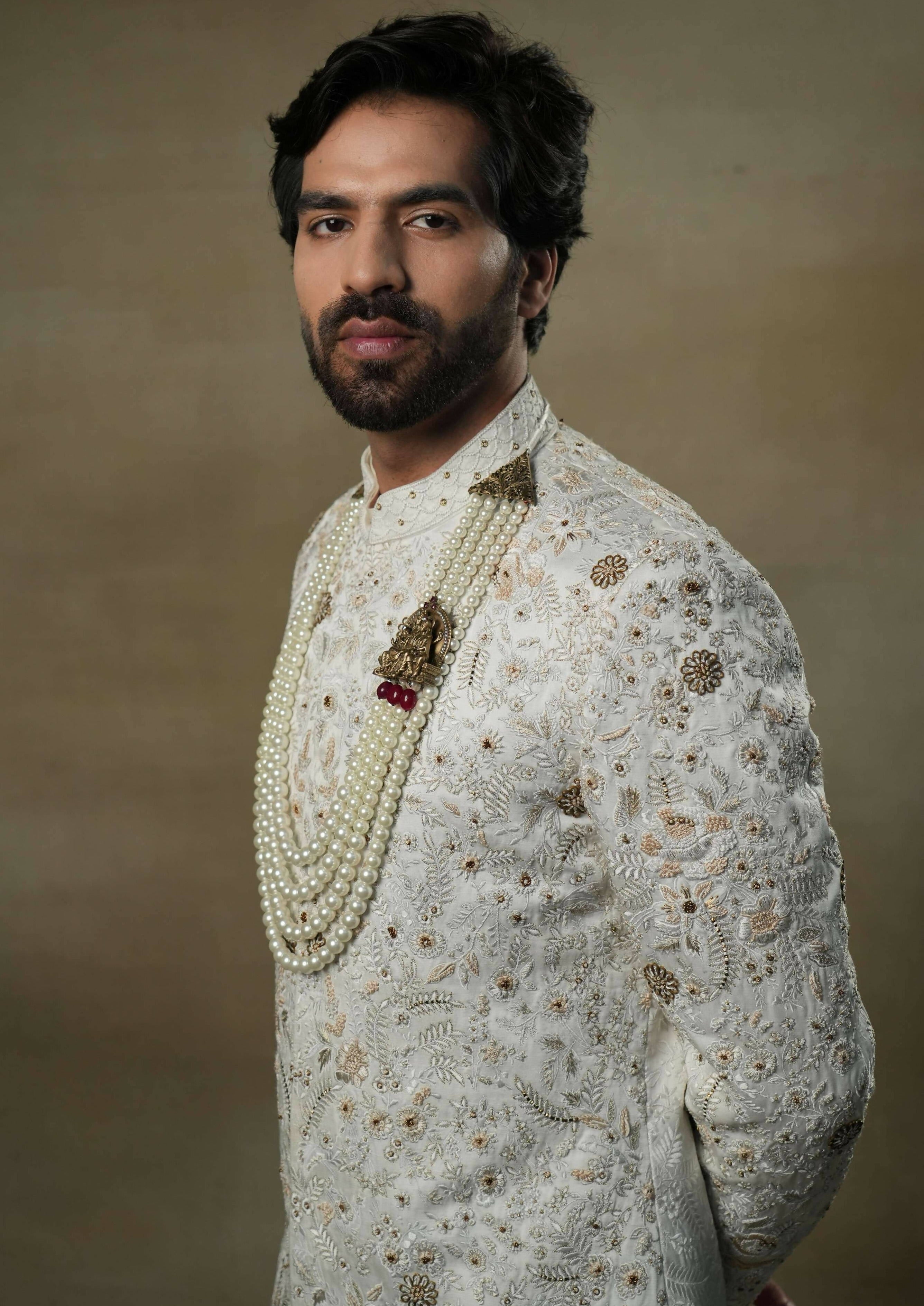 Ivory & Gold Sherwani