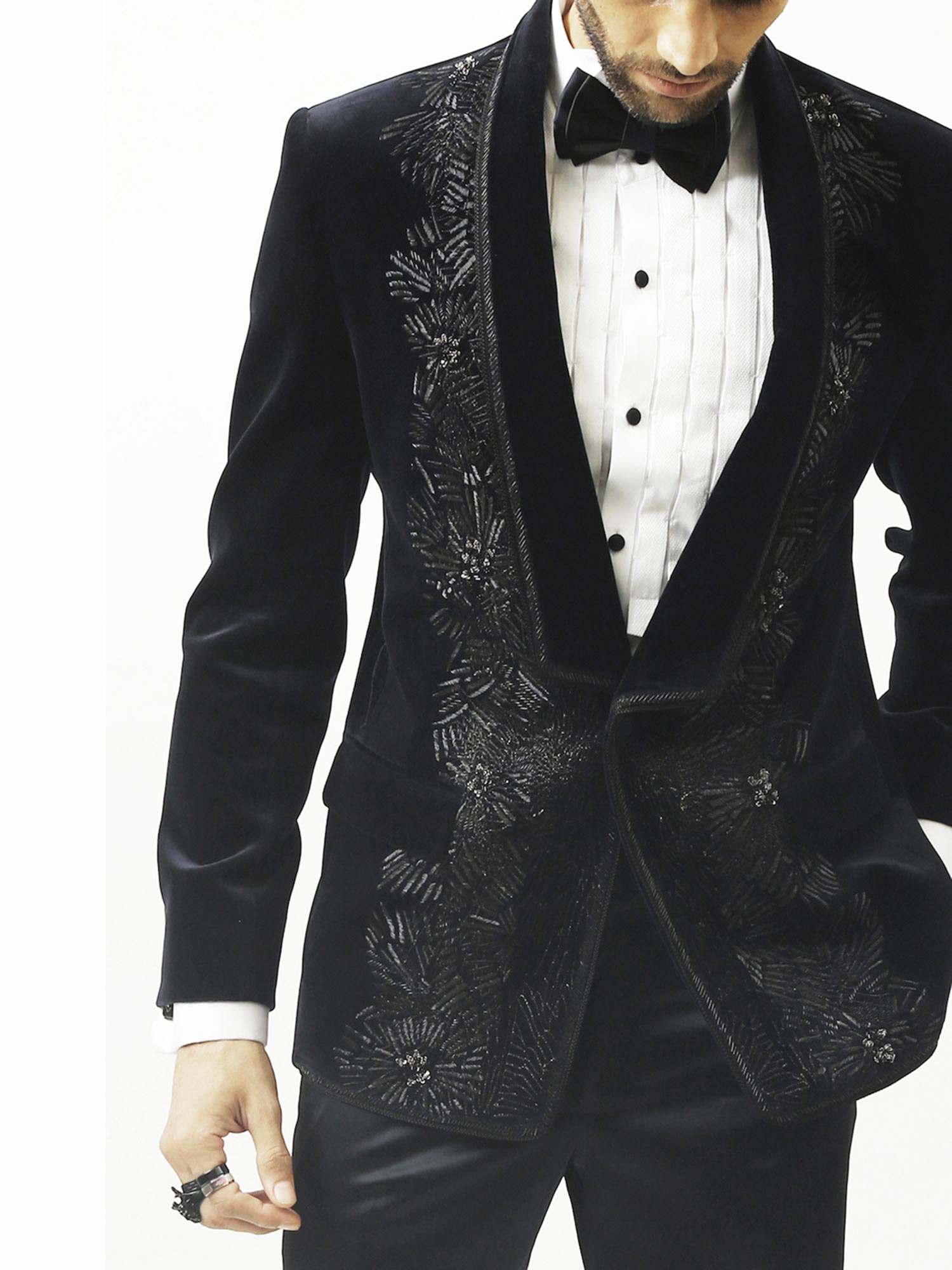 Astrum Hand Embroidered Tuxedo Set