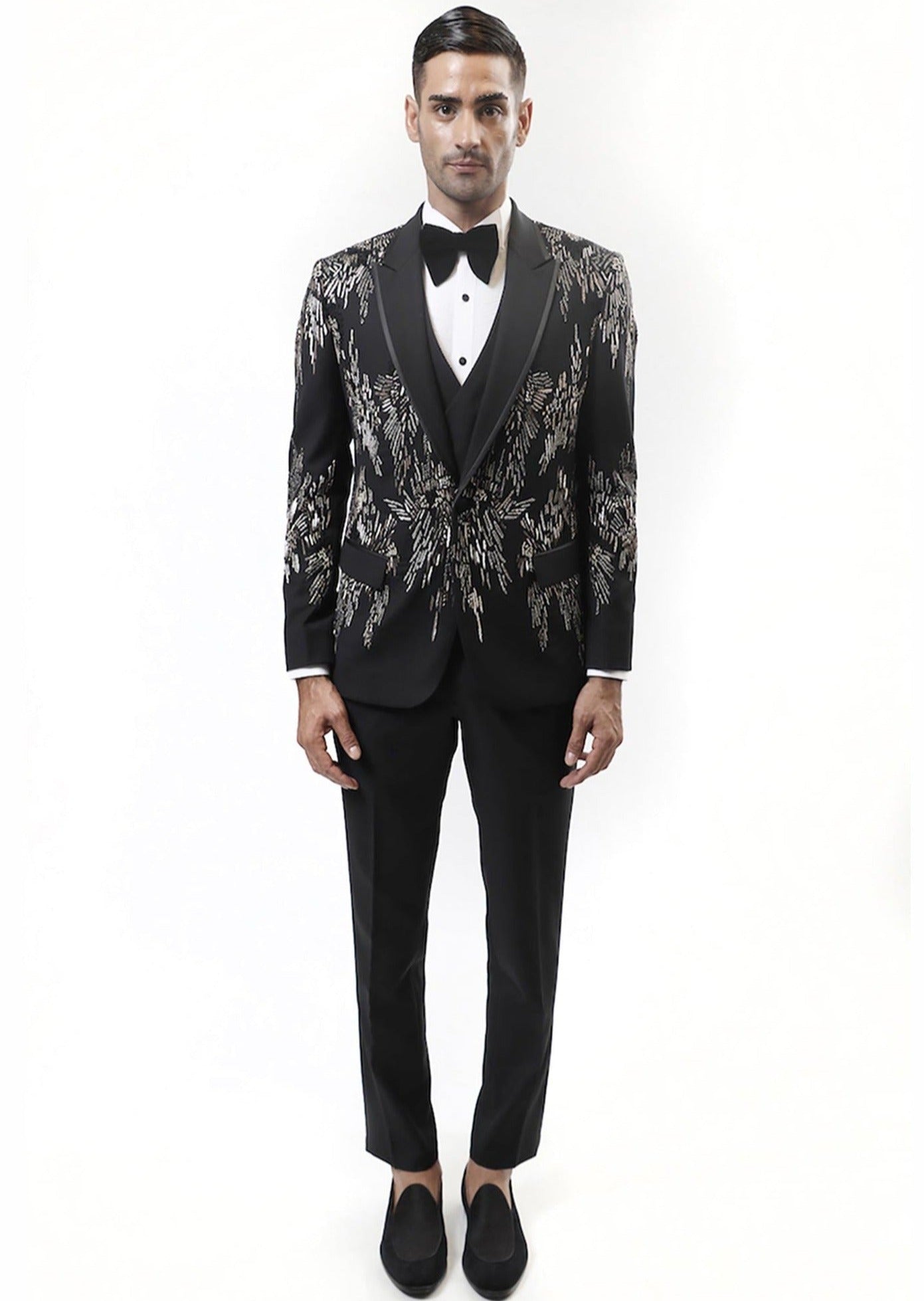 Interstellar Metal Embellished Tuxedo Set