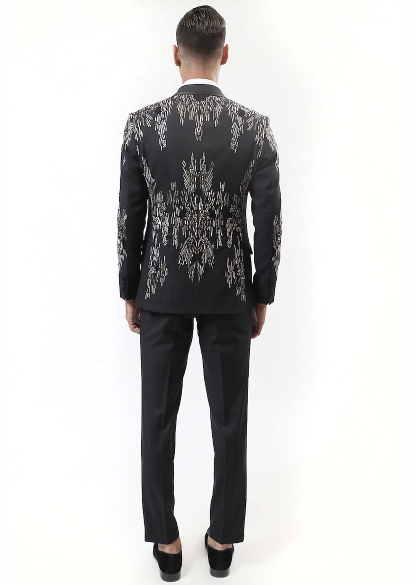 Interstellar Metal Embellished Tuxedo Set
