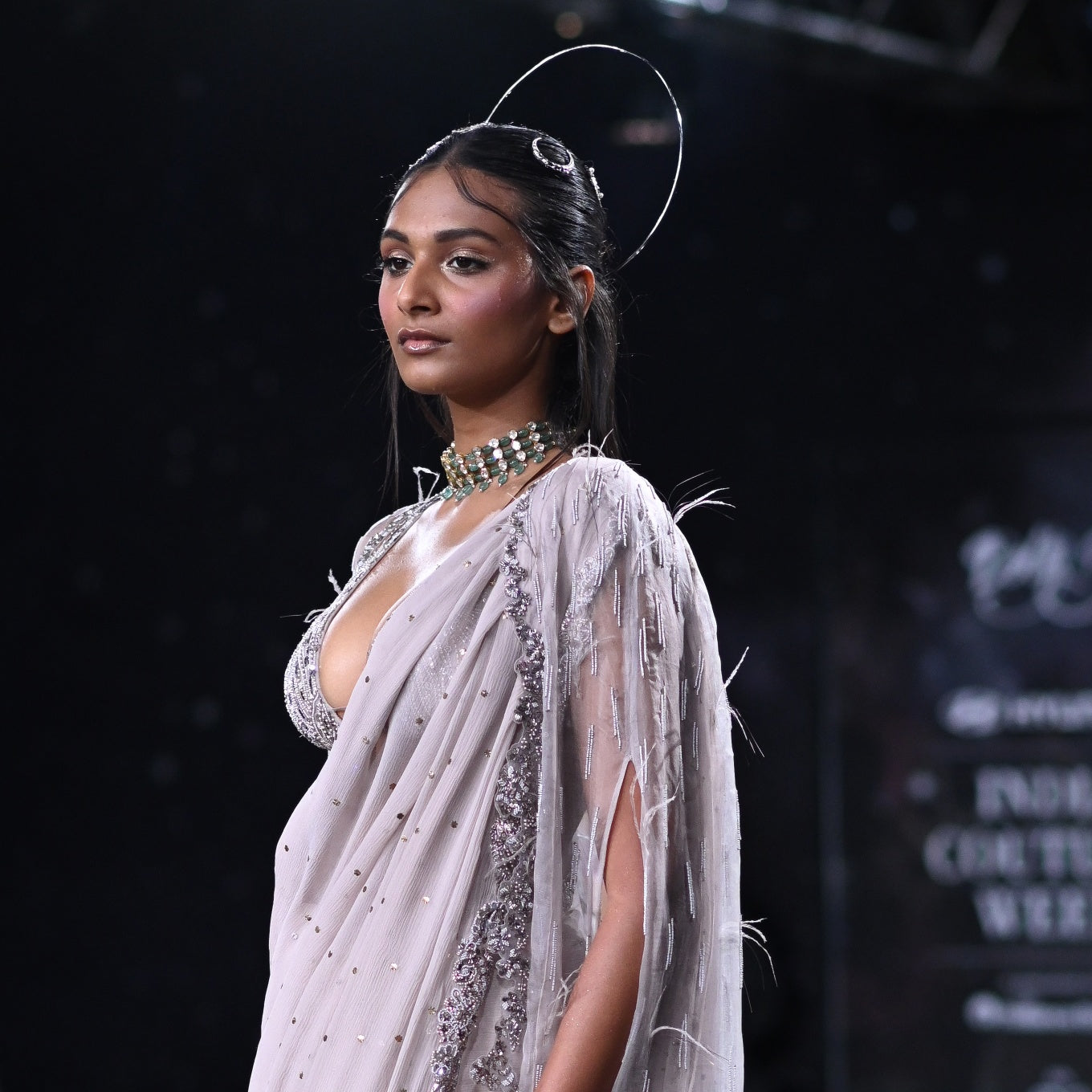Rhea Chiffon Sari Set