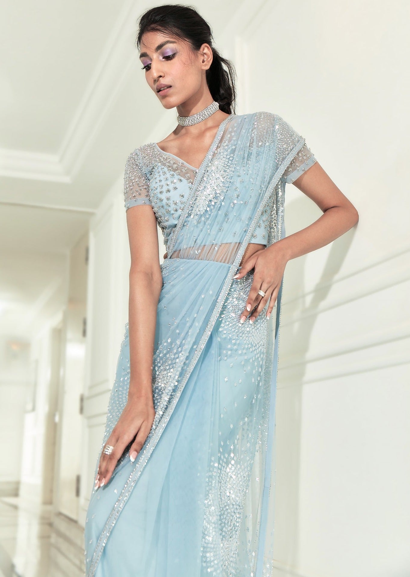 Starlet Pre-Draped Sari
