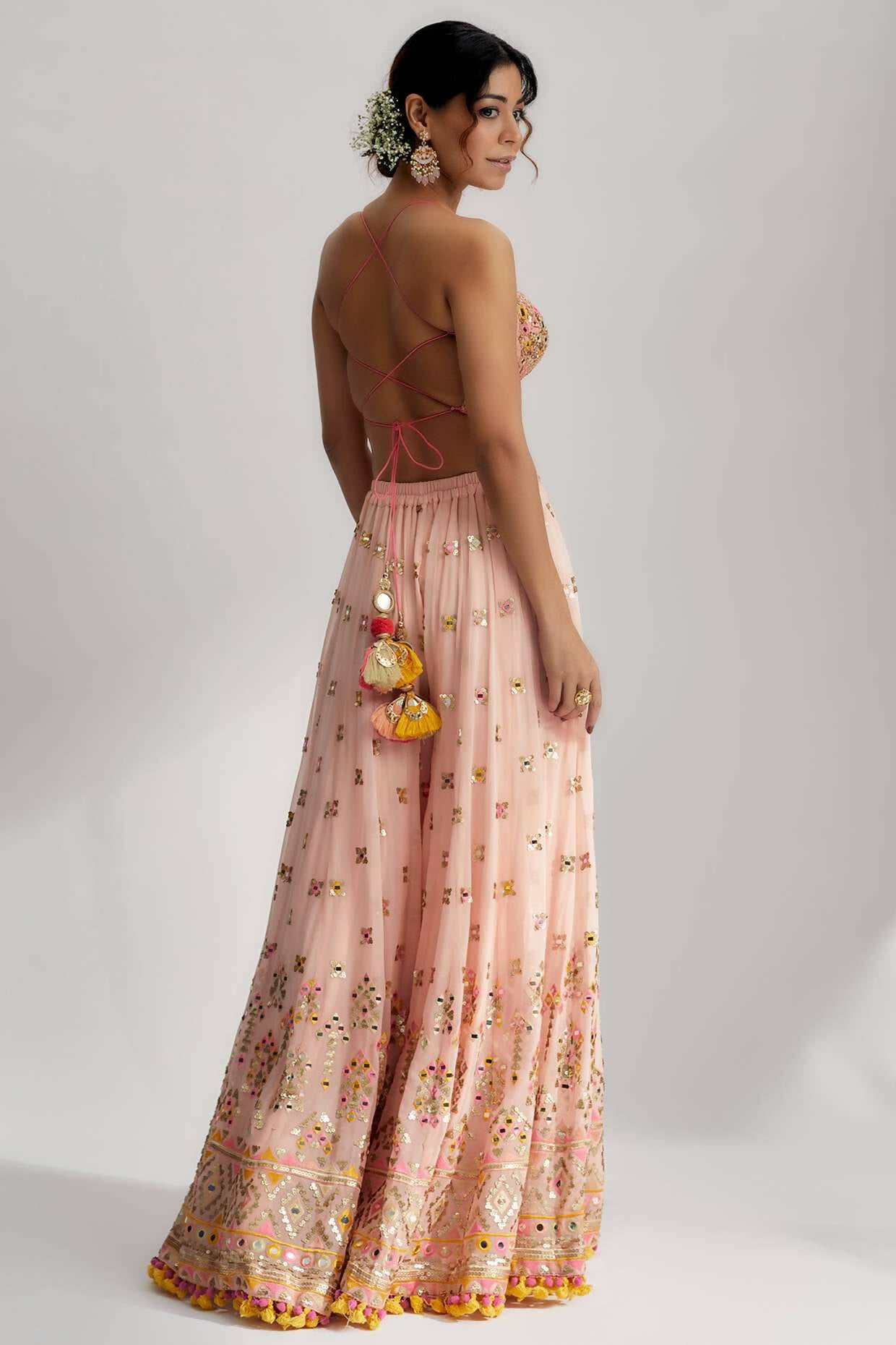 Ira Bustier with Flared Pants