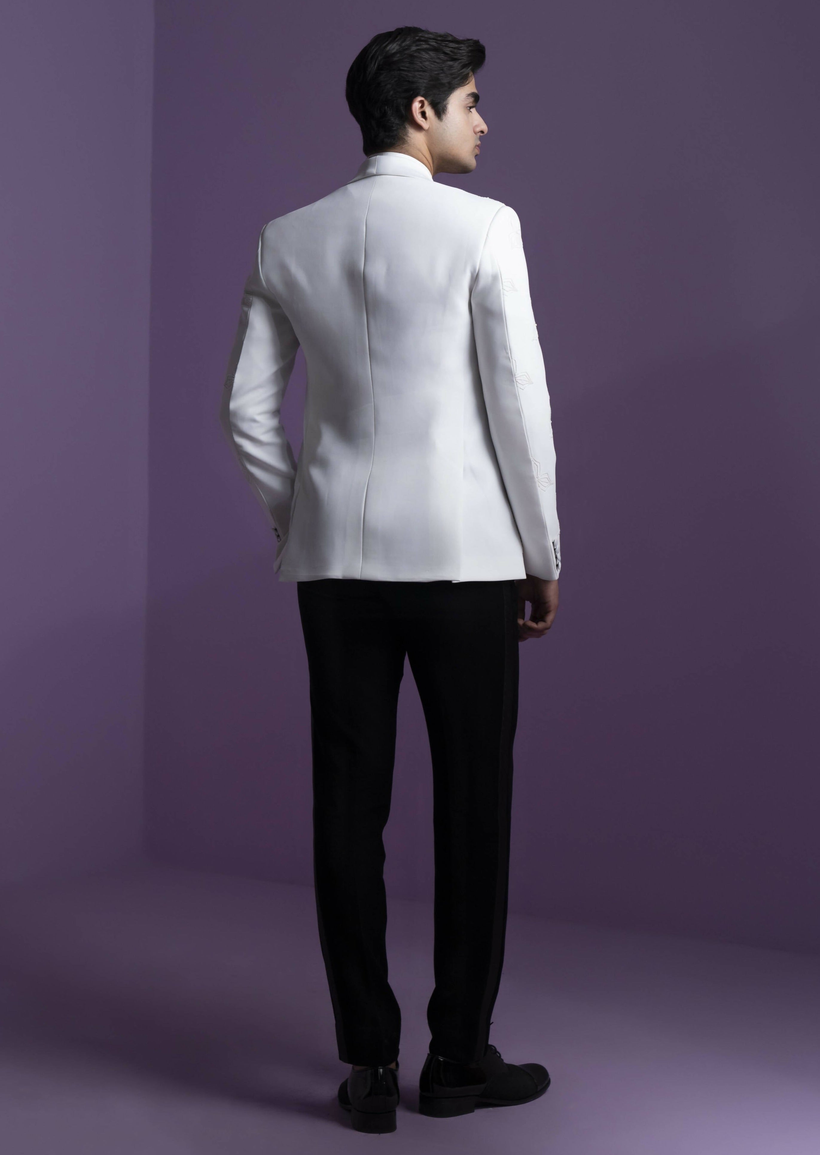 Spotlight White Tuxedo Set