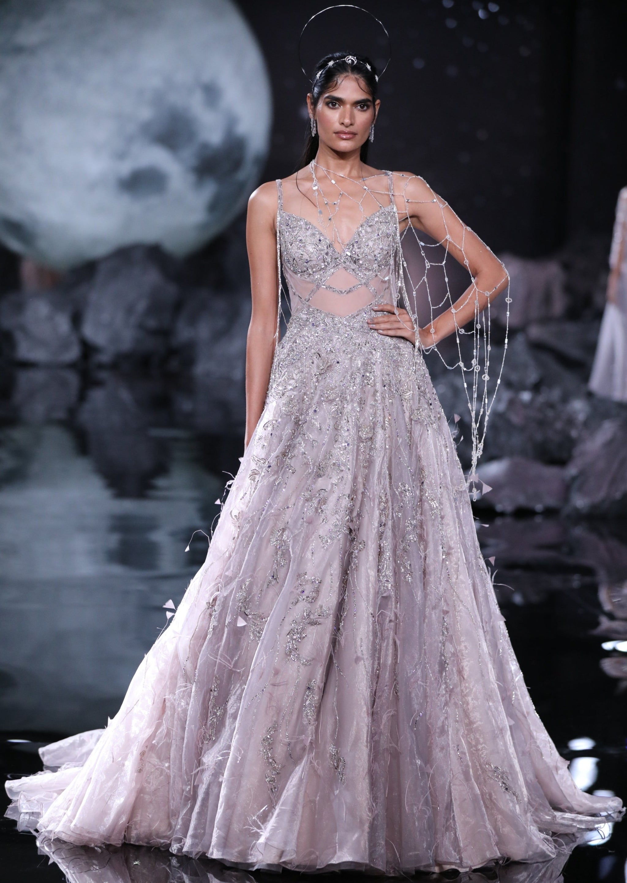 Artemis Evening Gown with Sleeves