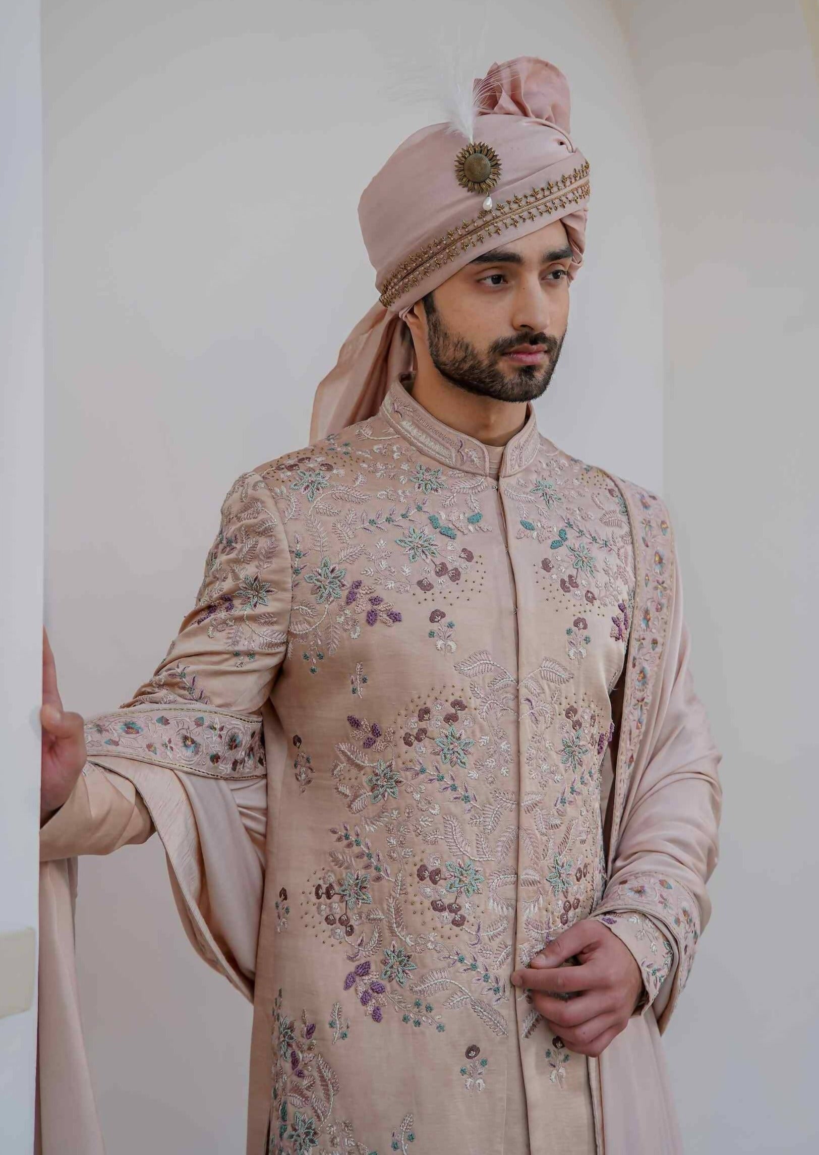 Blush Sherwani Set