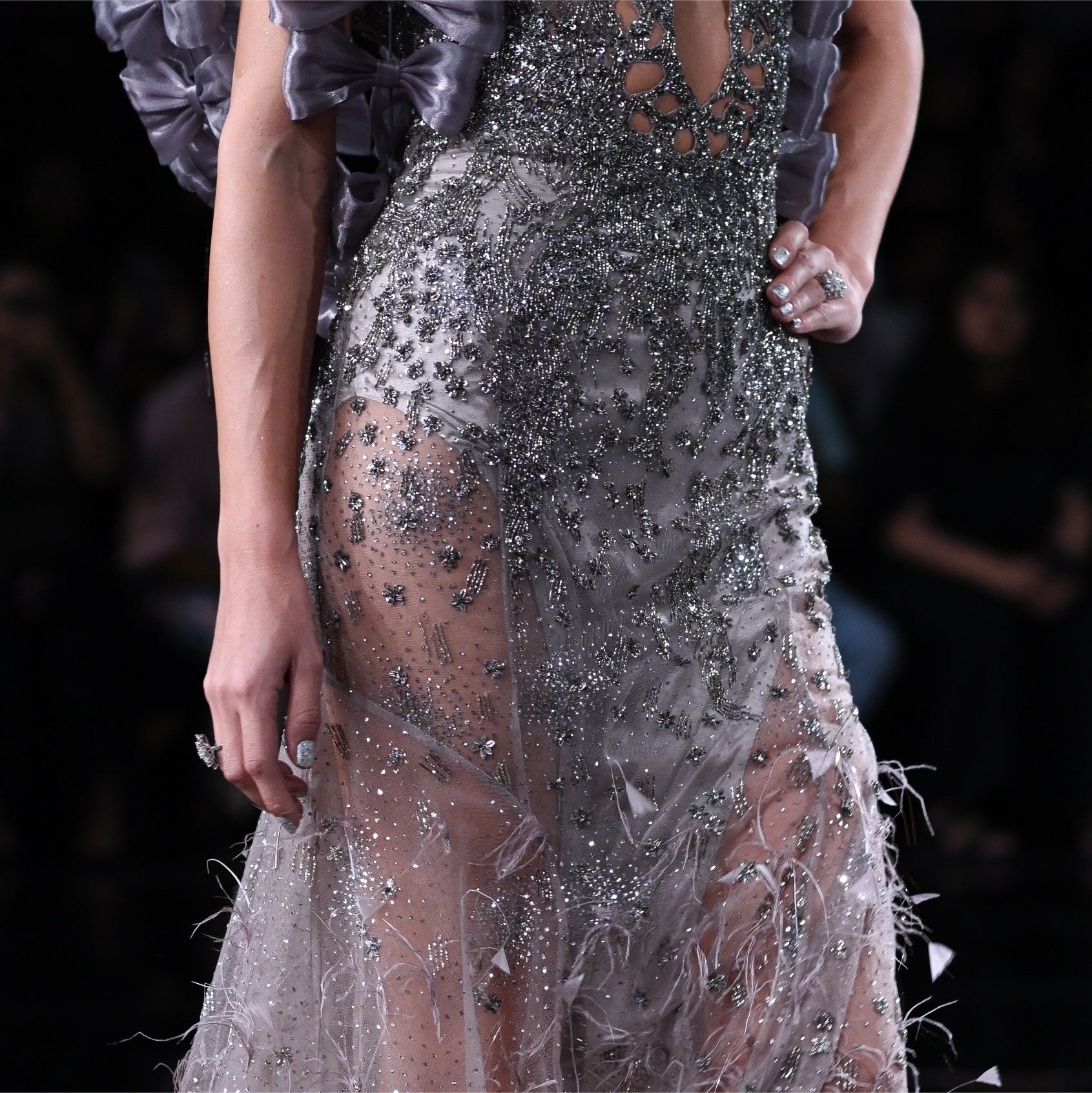 Astrea Shimmer Tulle Gown