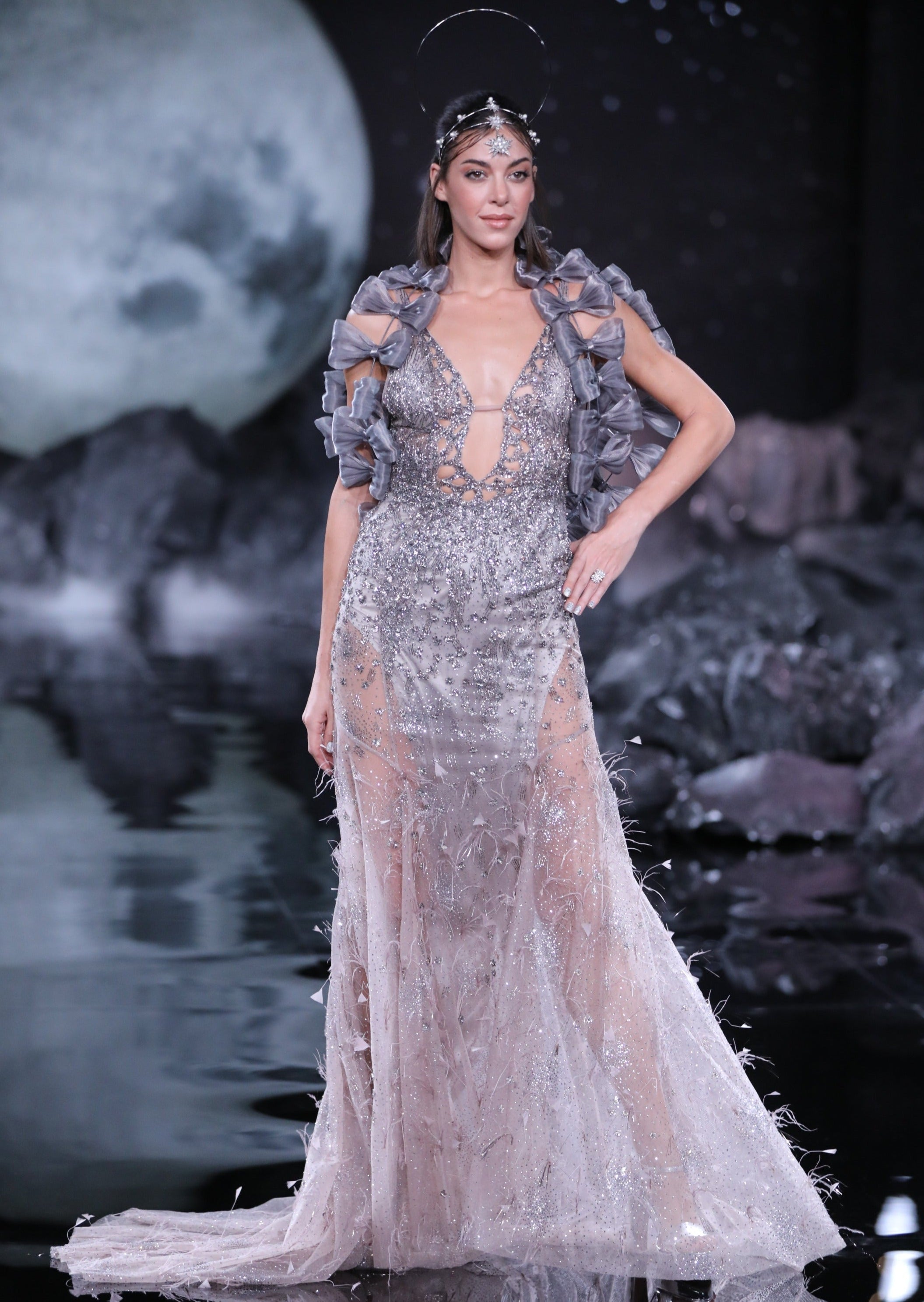 Astrea Shimmer Tulle Gown