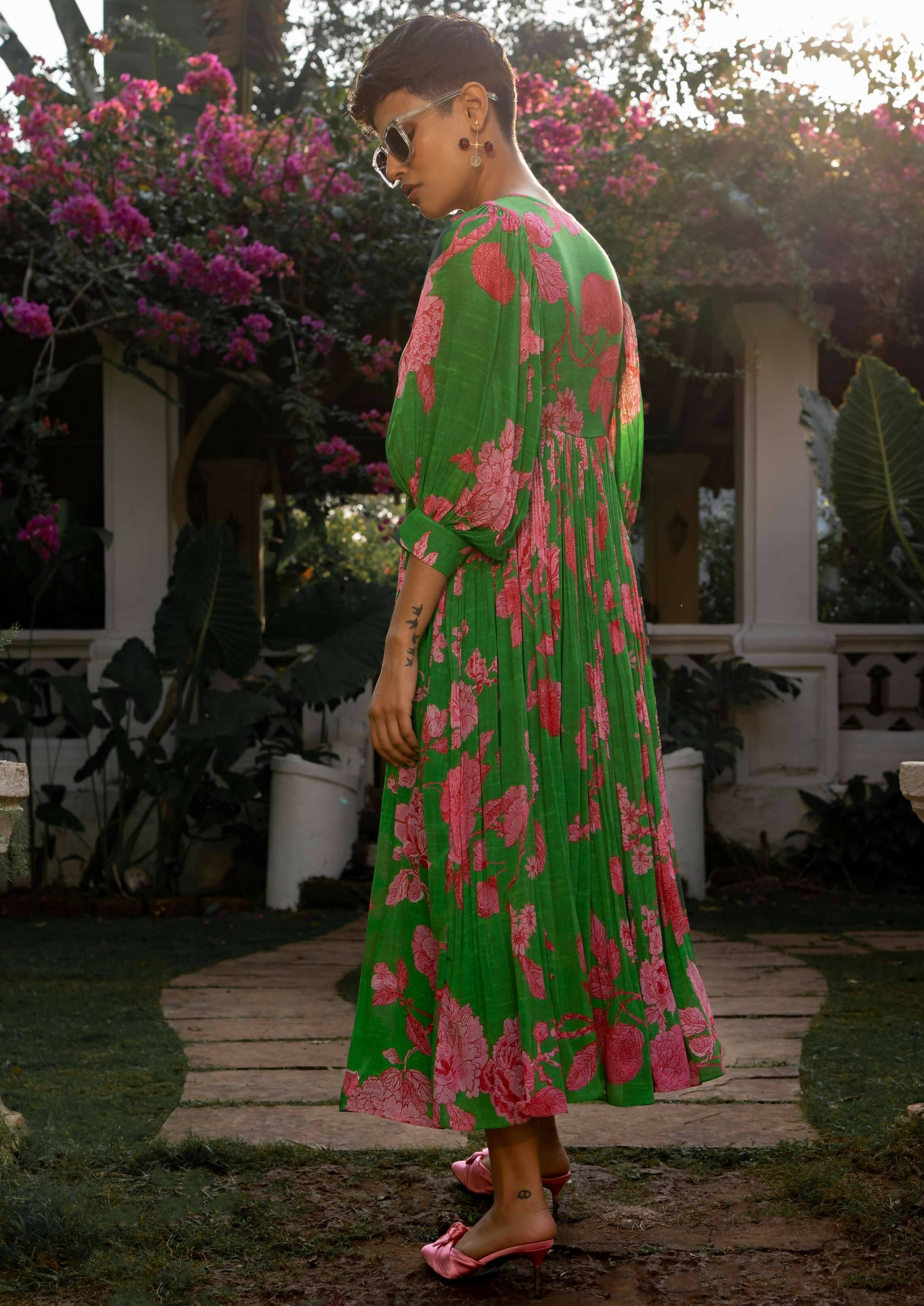 Spring Blooming Floral Maxi Dress