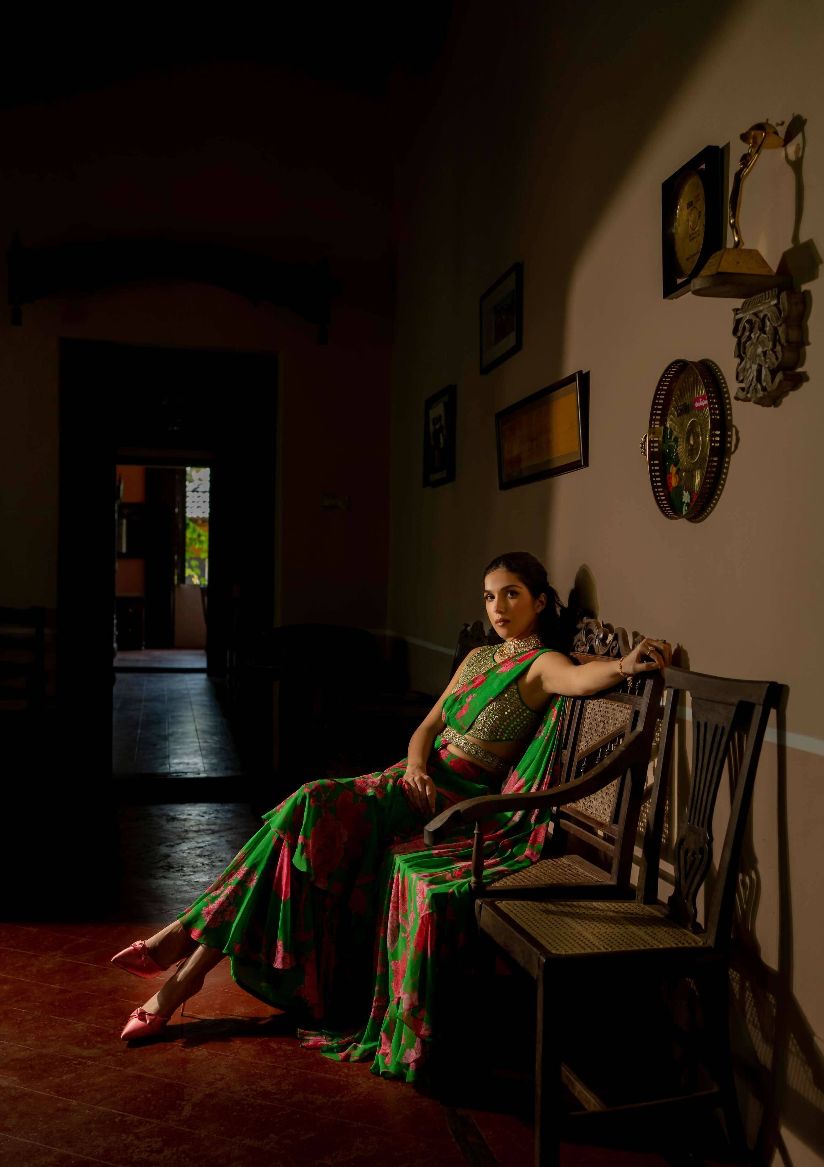 Full Bloom Sari Set