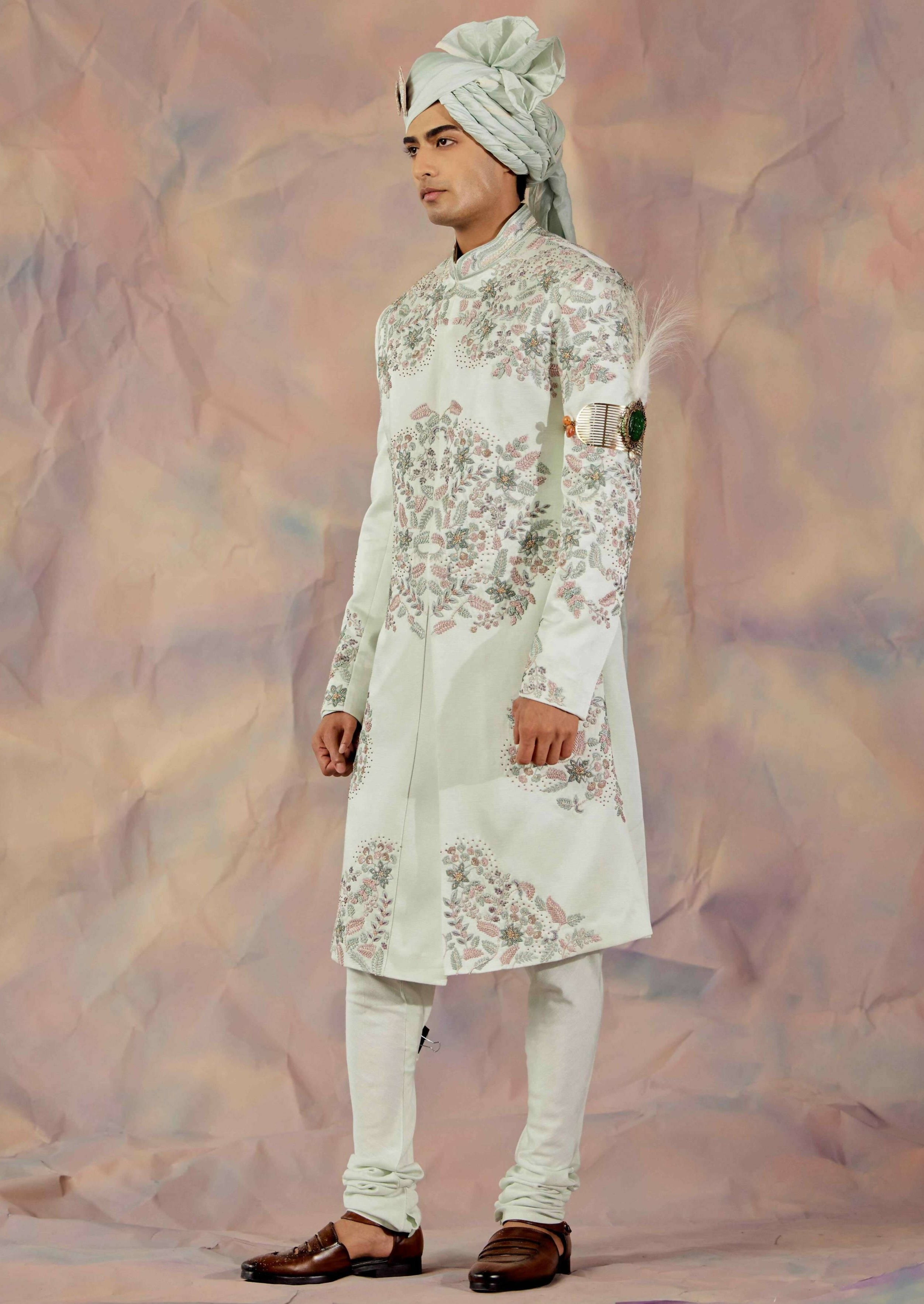 Hazy Blue Sherwani