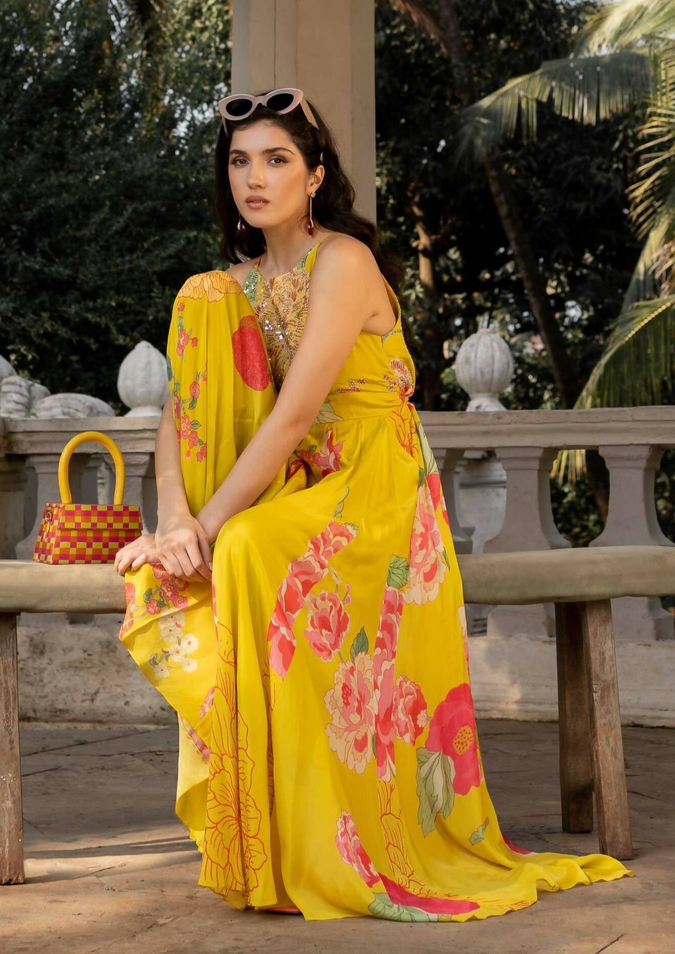Yellow Floral Jumpsuit