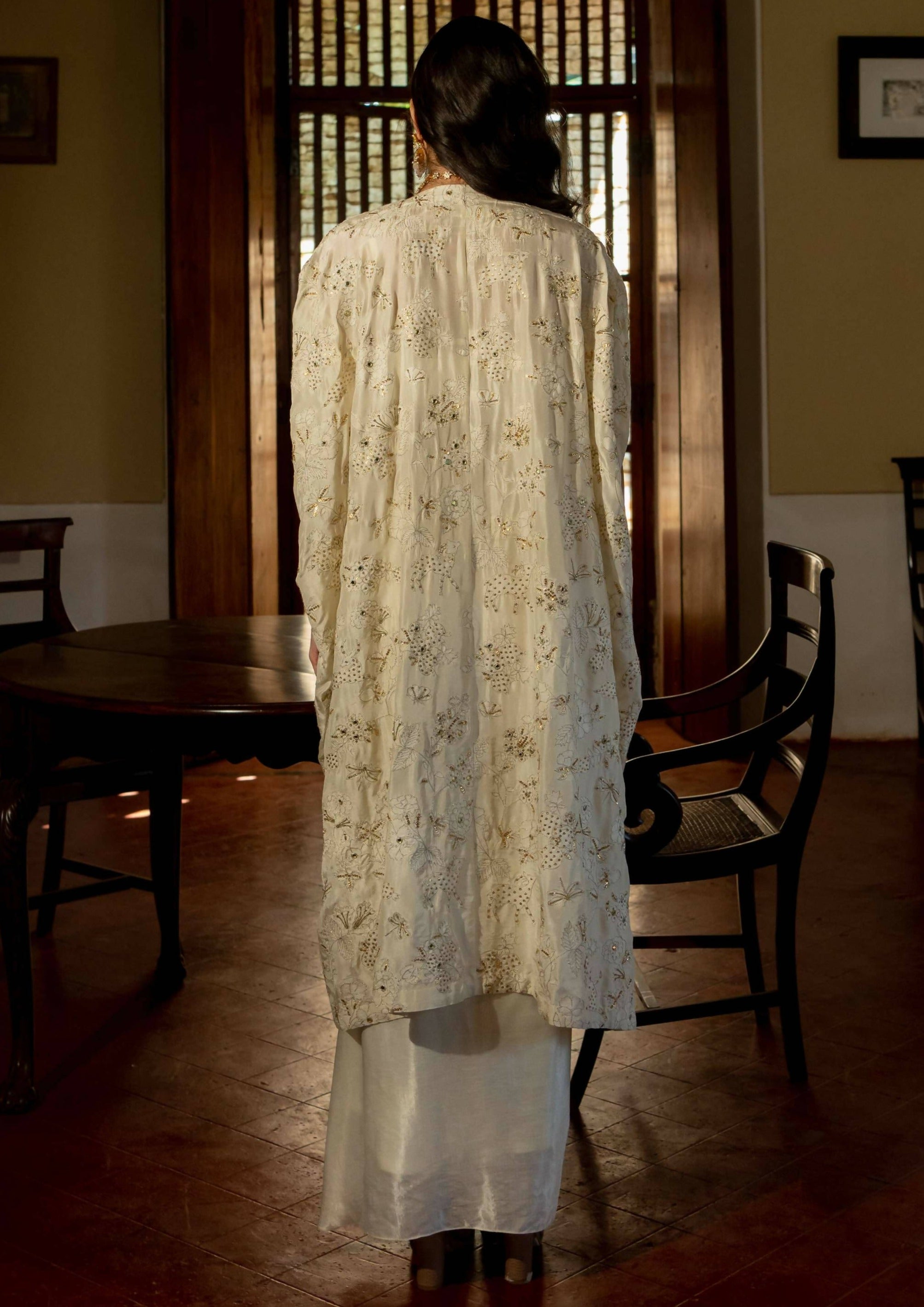 Ivory Jacket Set