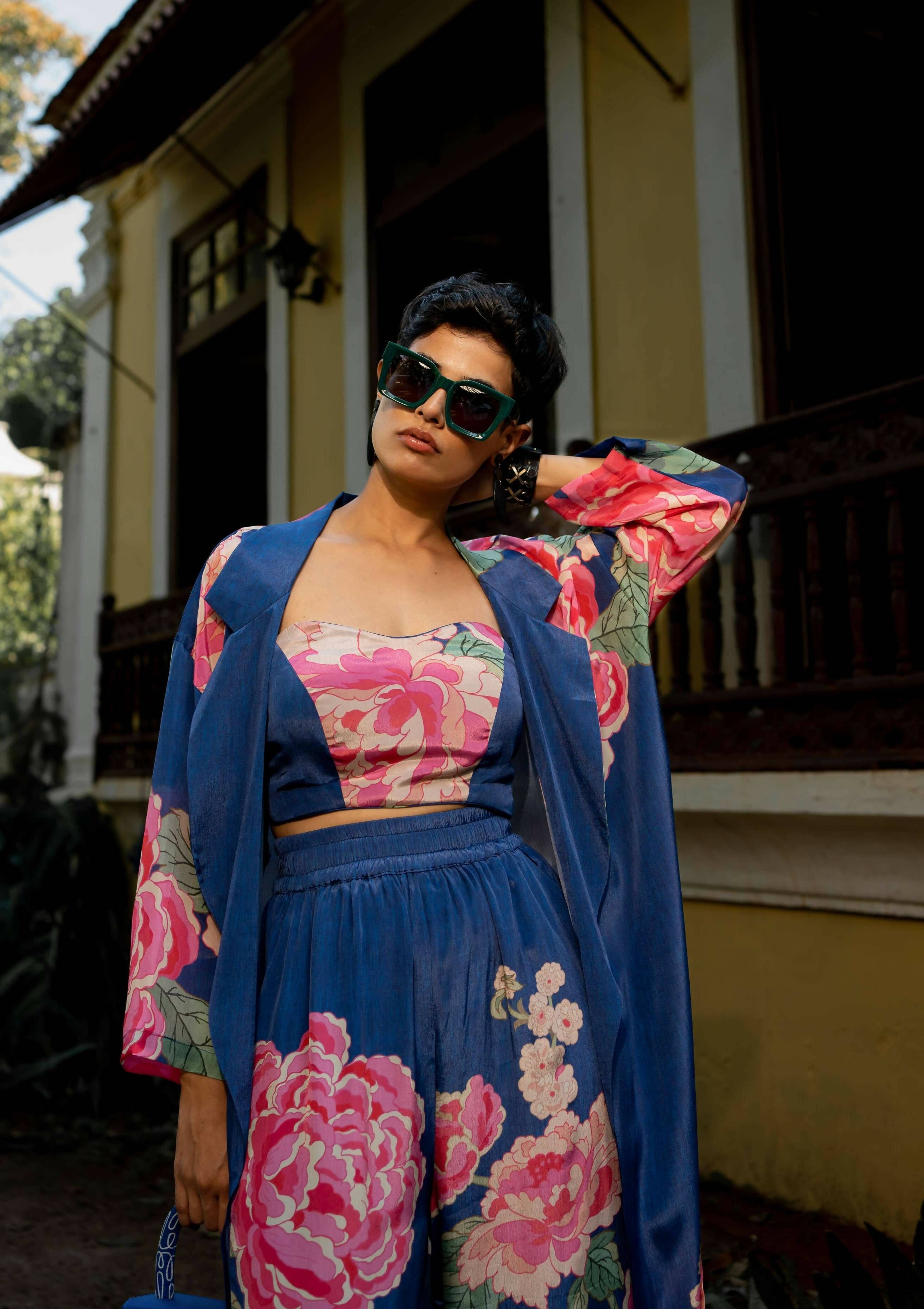 Blooming Big Floral Jacket Set