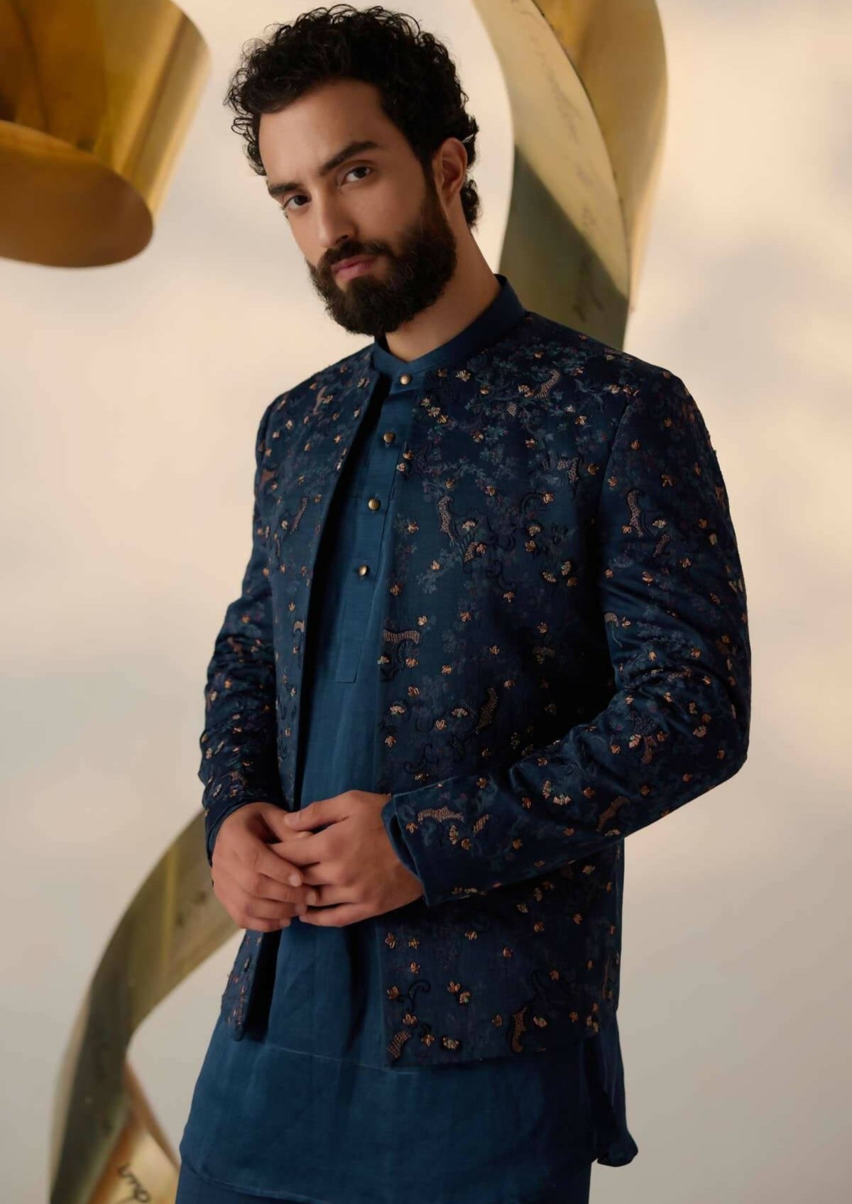 Beryl Blue Short Jacket