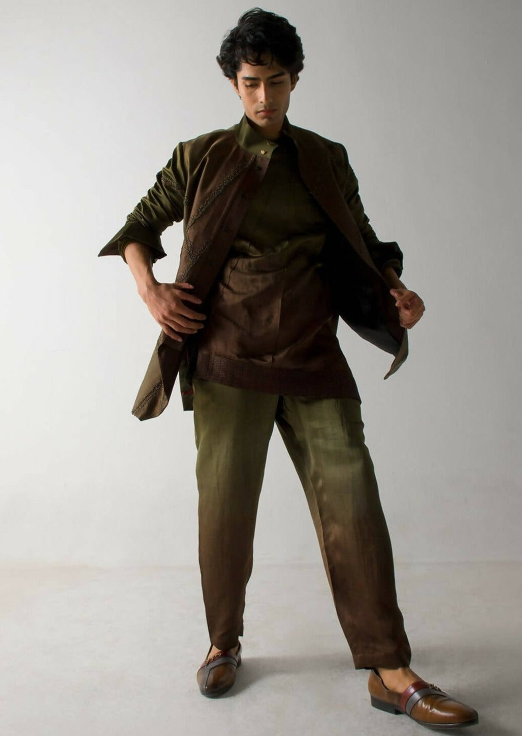 Olive and Brown Shacket