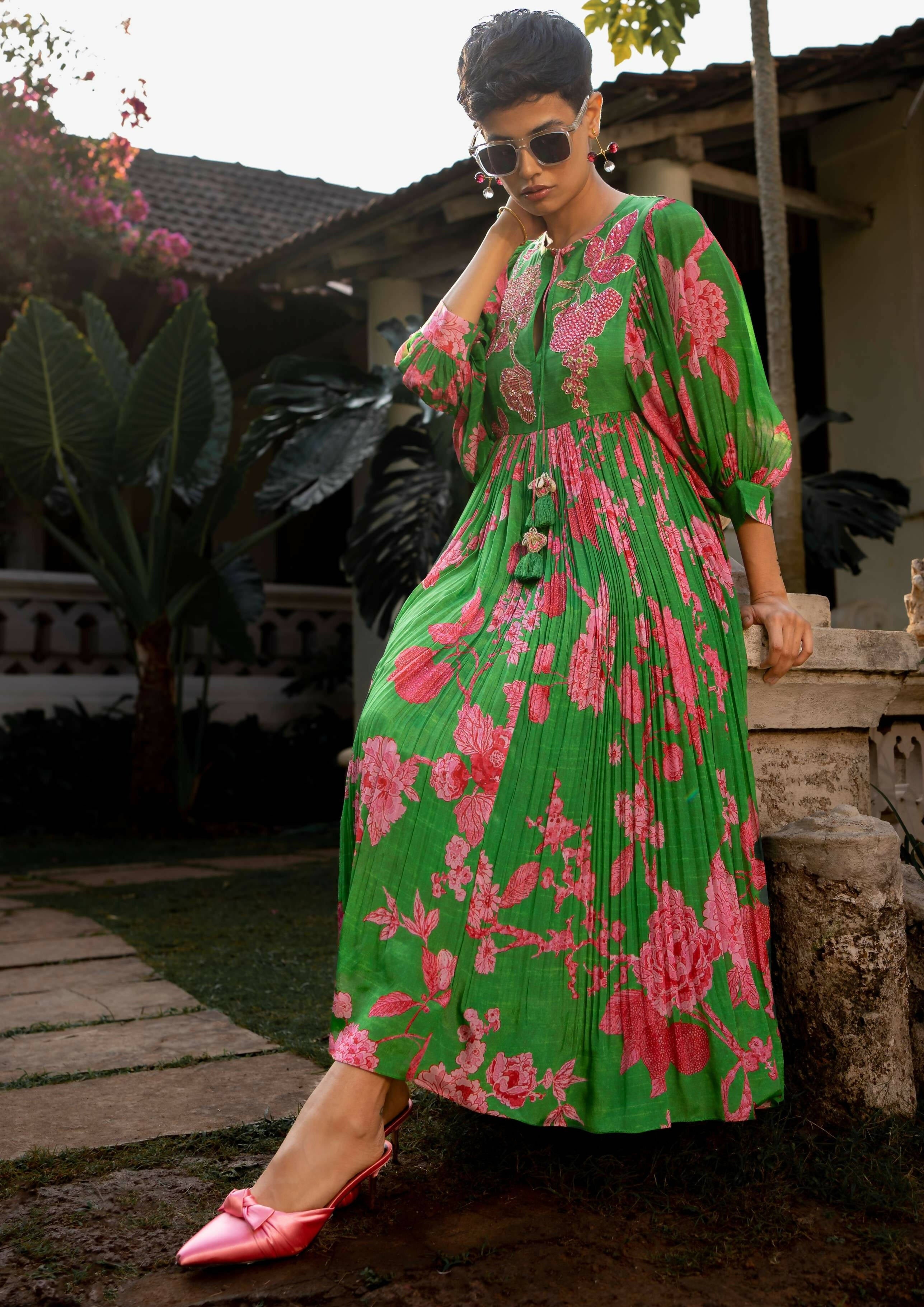 Spring Blooming Floral Maxi Dress