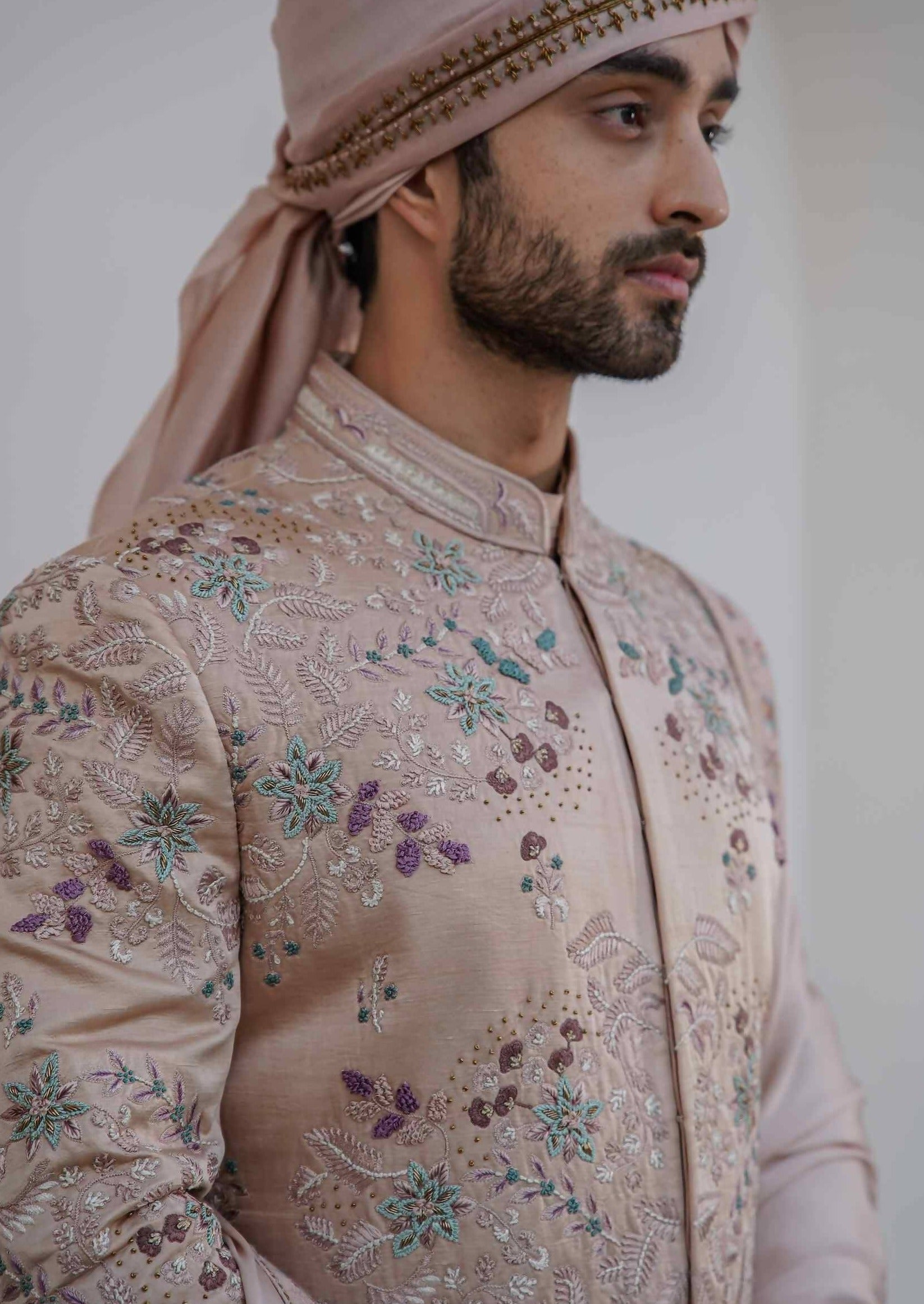 Blush Sherwani Set