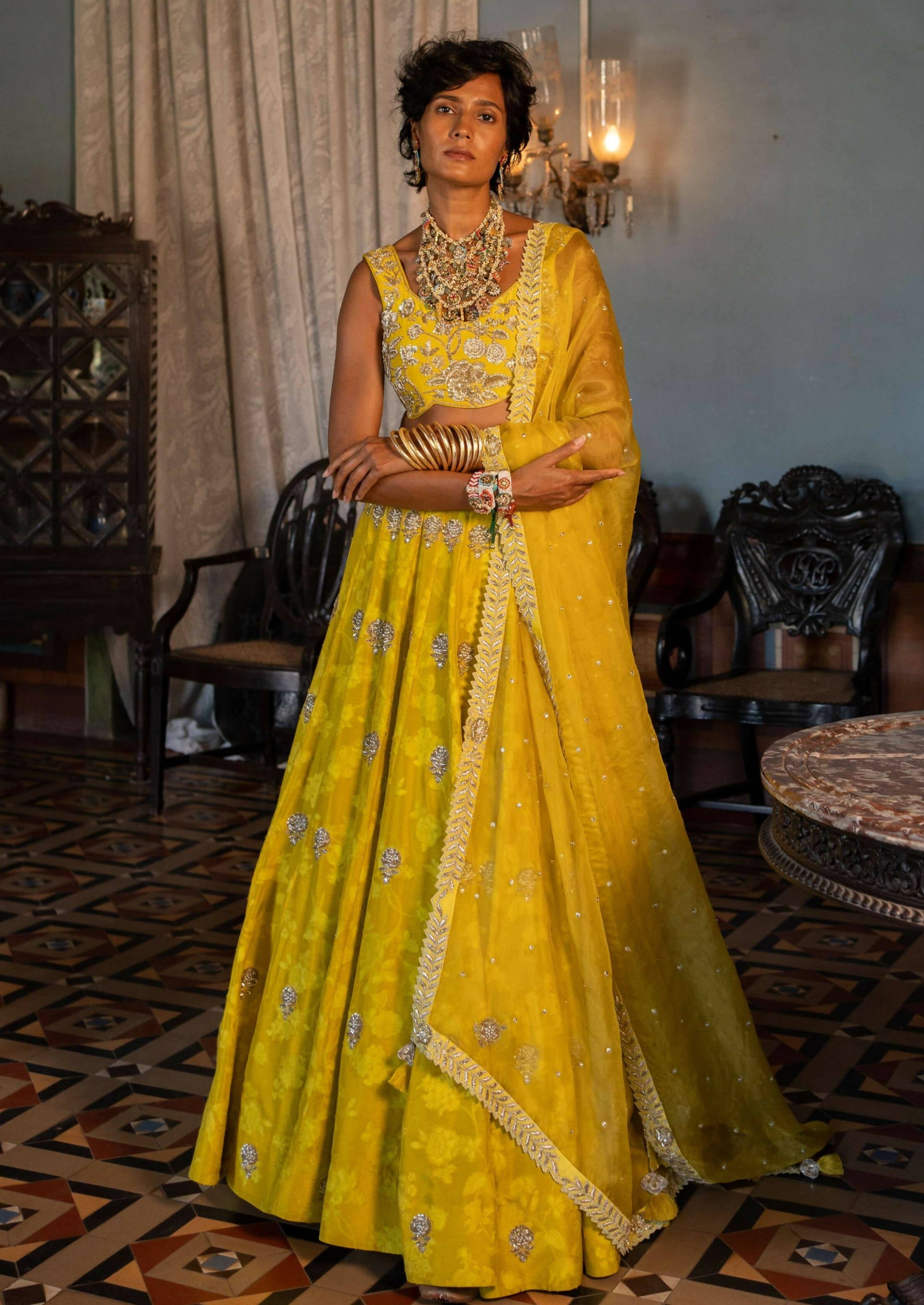 Yellow Lehenga Set