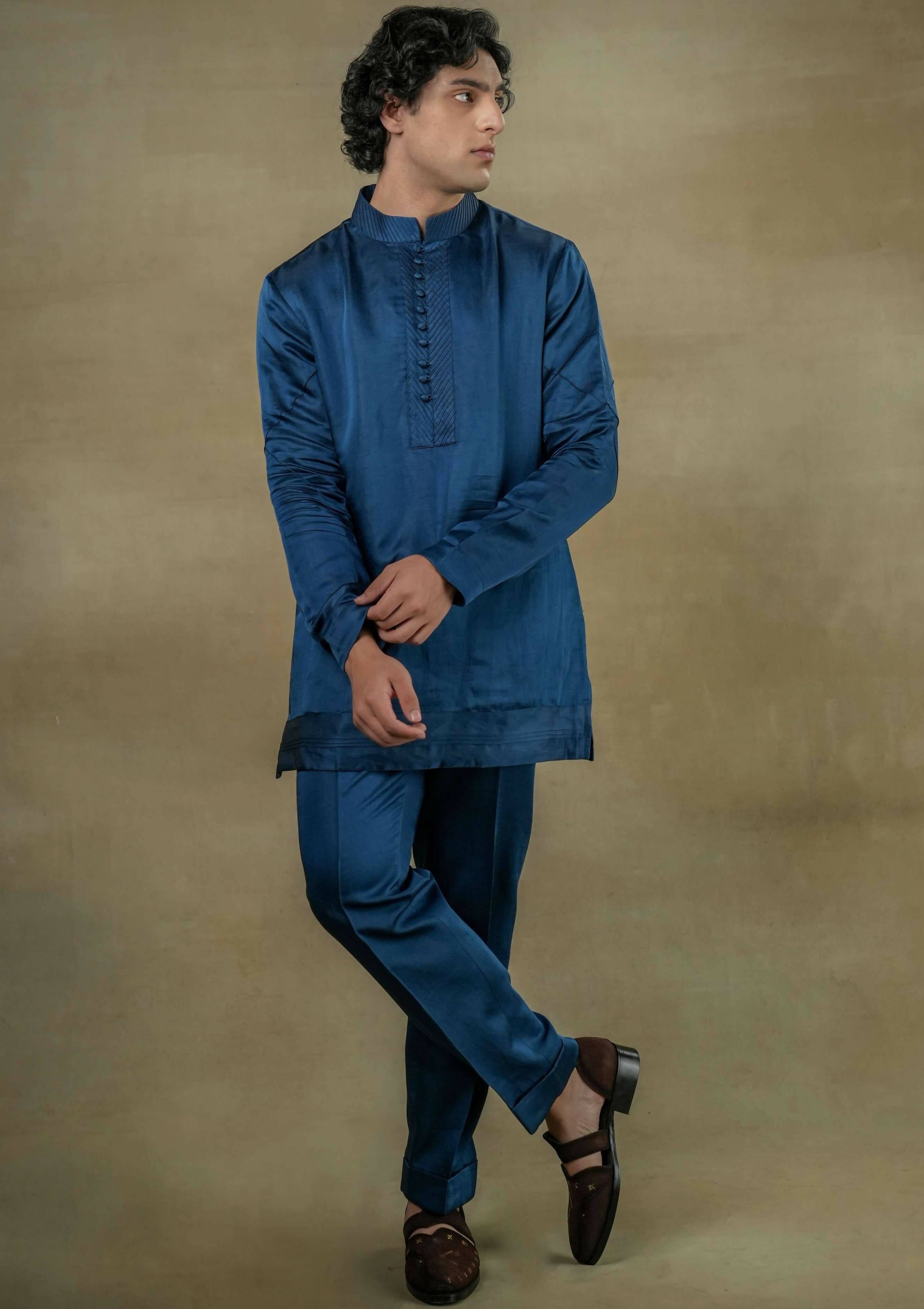 New Teal Short Kurta Set