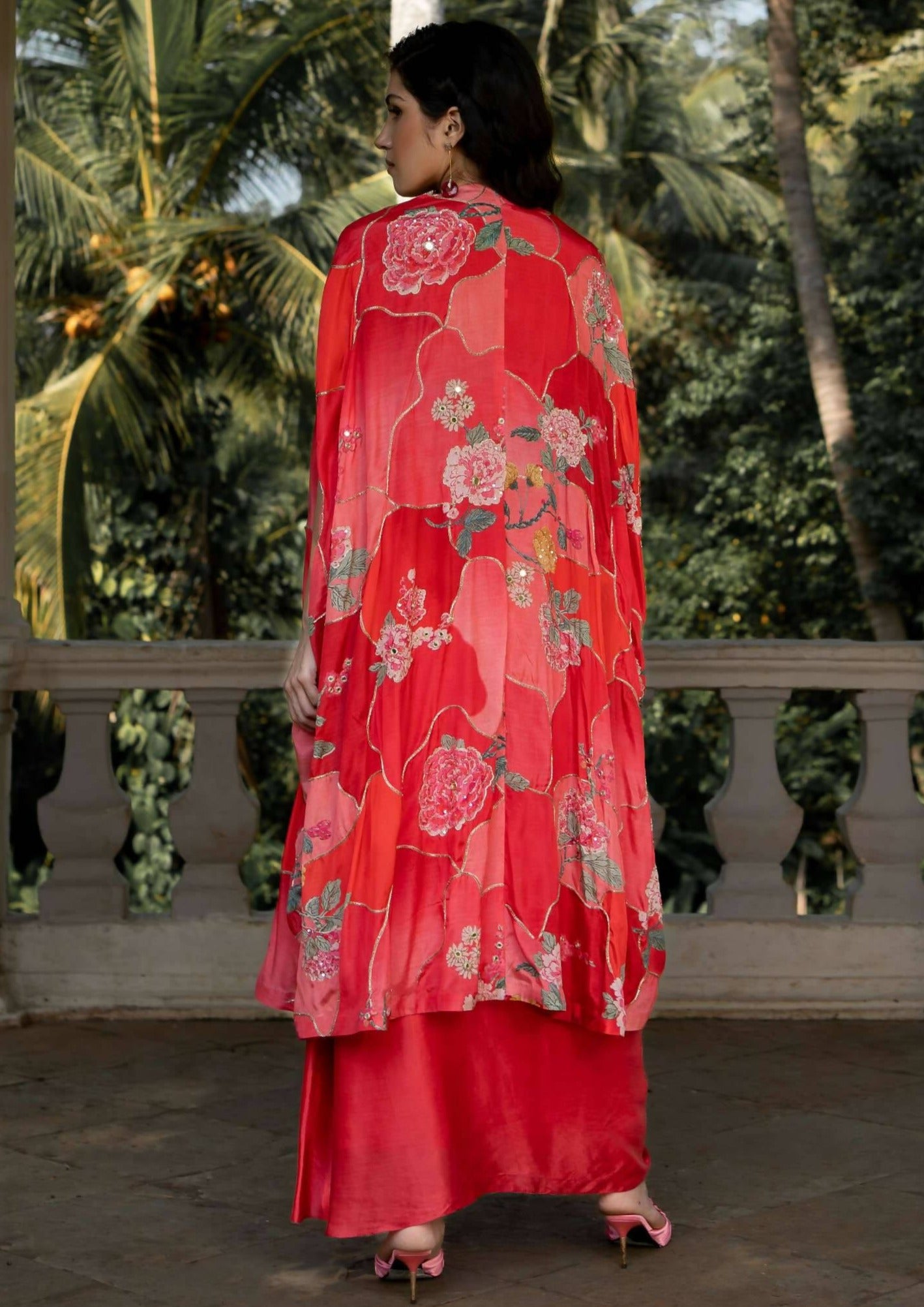 Romantic Floral Jacket Set
