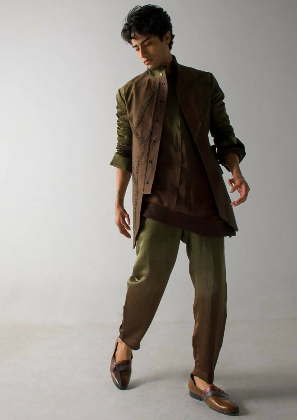 Olive and Brown Shacket