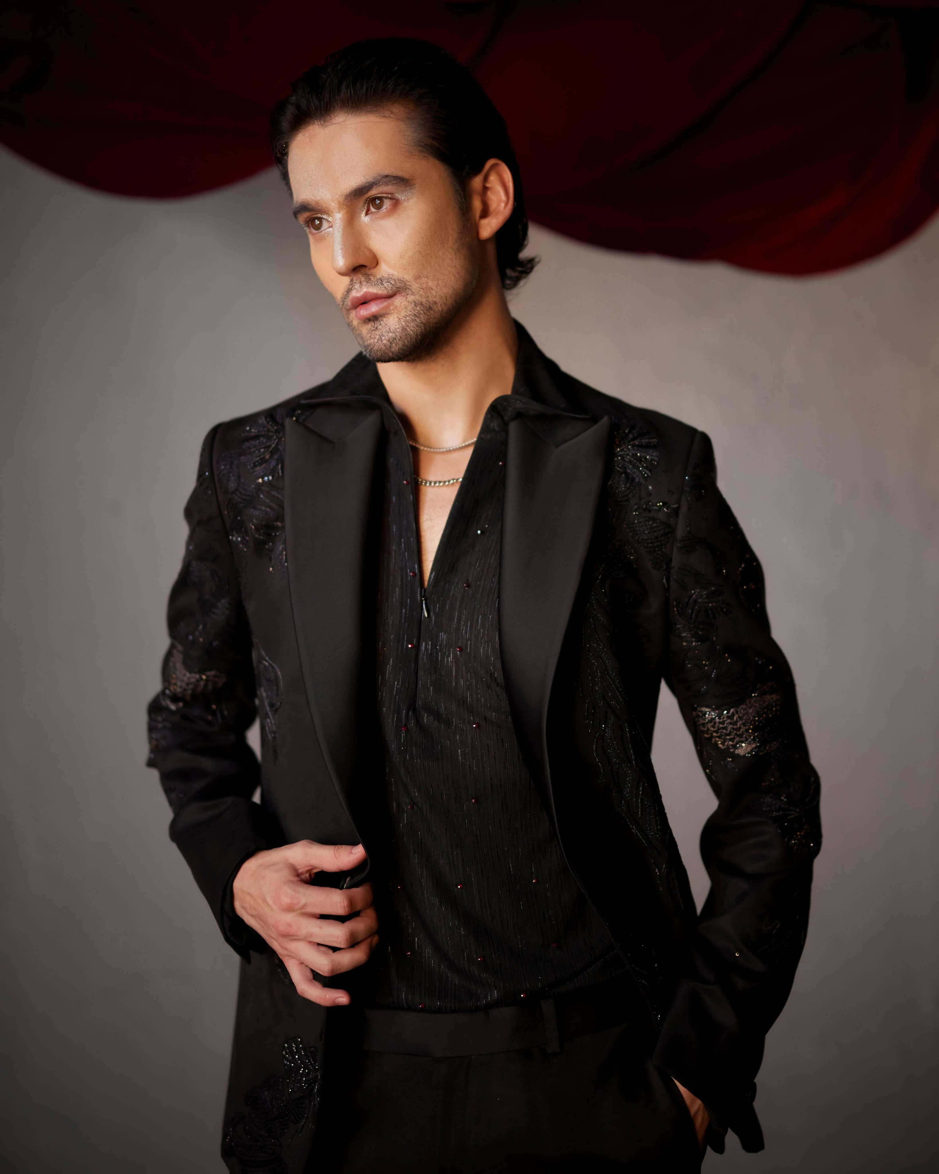 Pitch Black Tuxedo Set