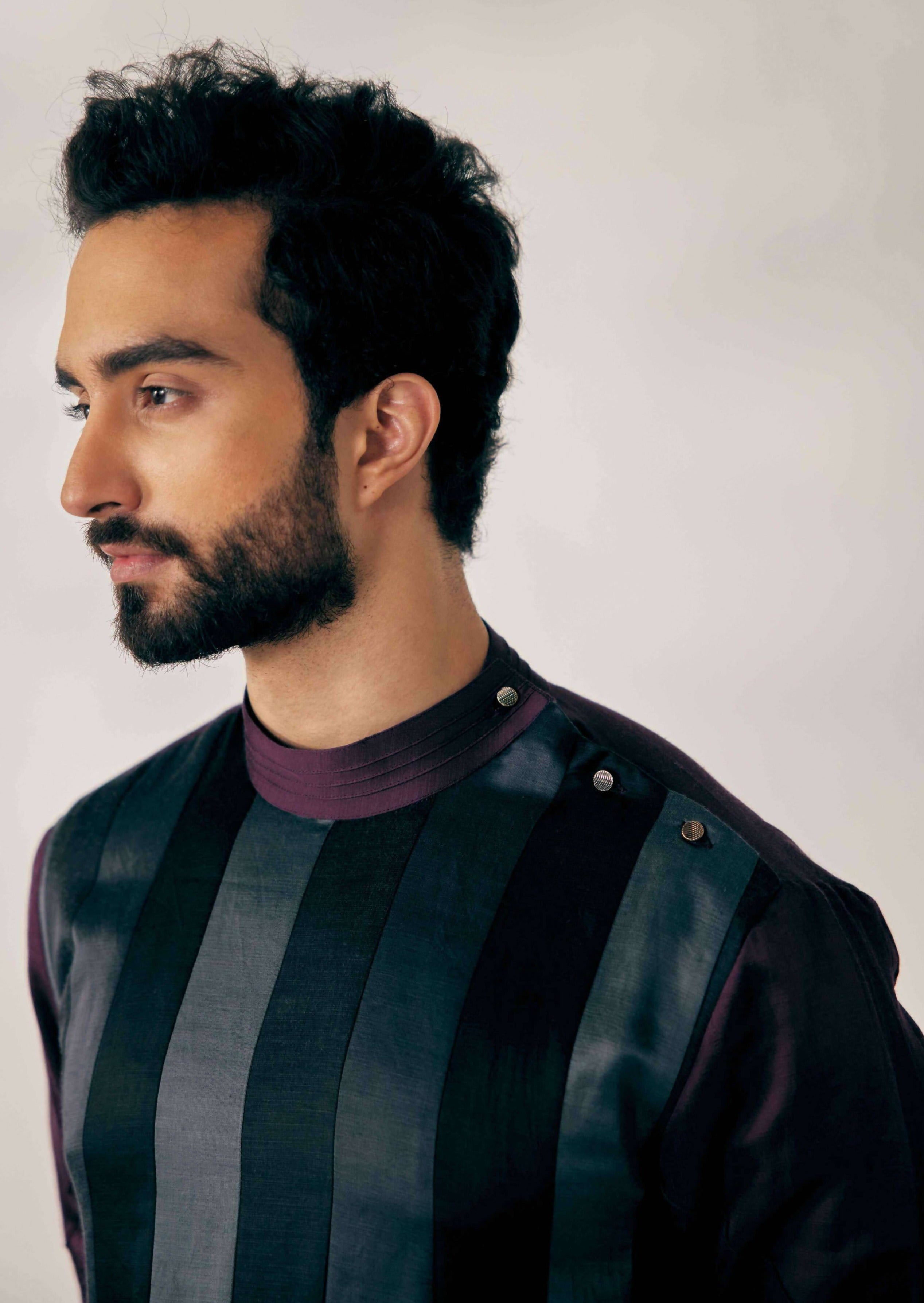 Black Medley Kurta Set