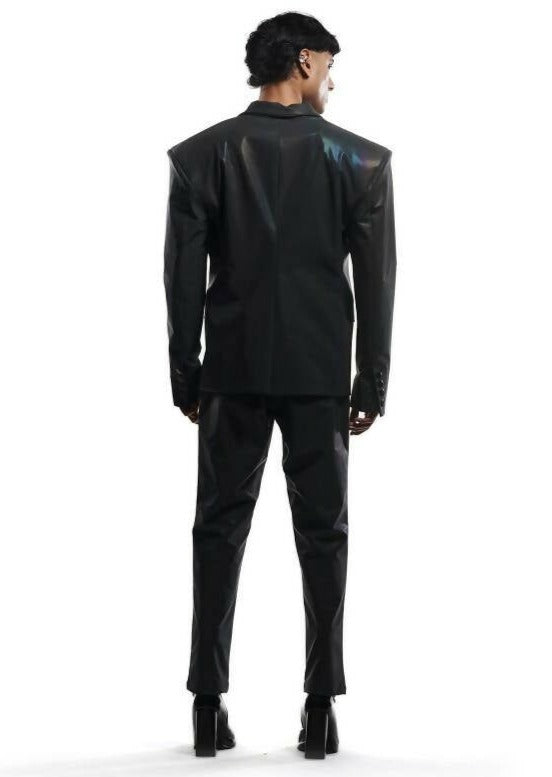 Black Reflective Blazer