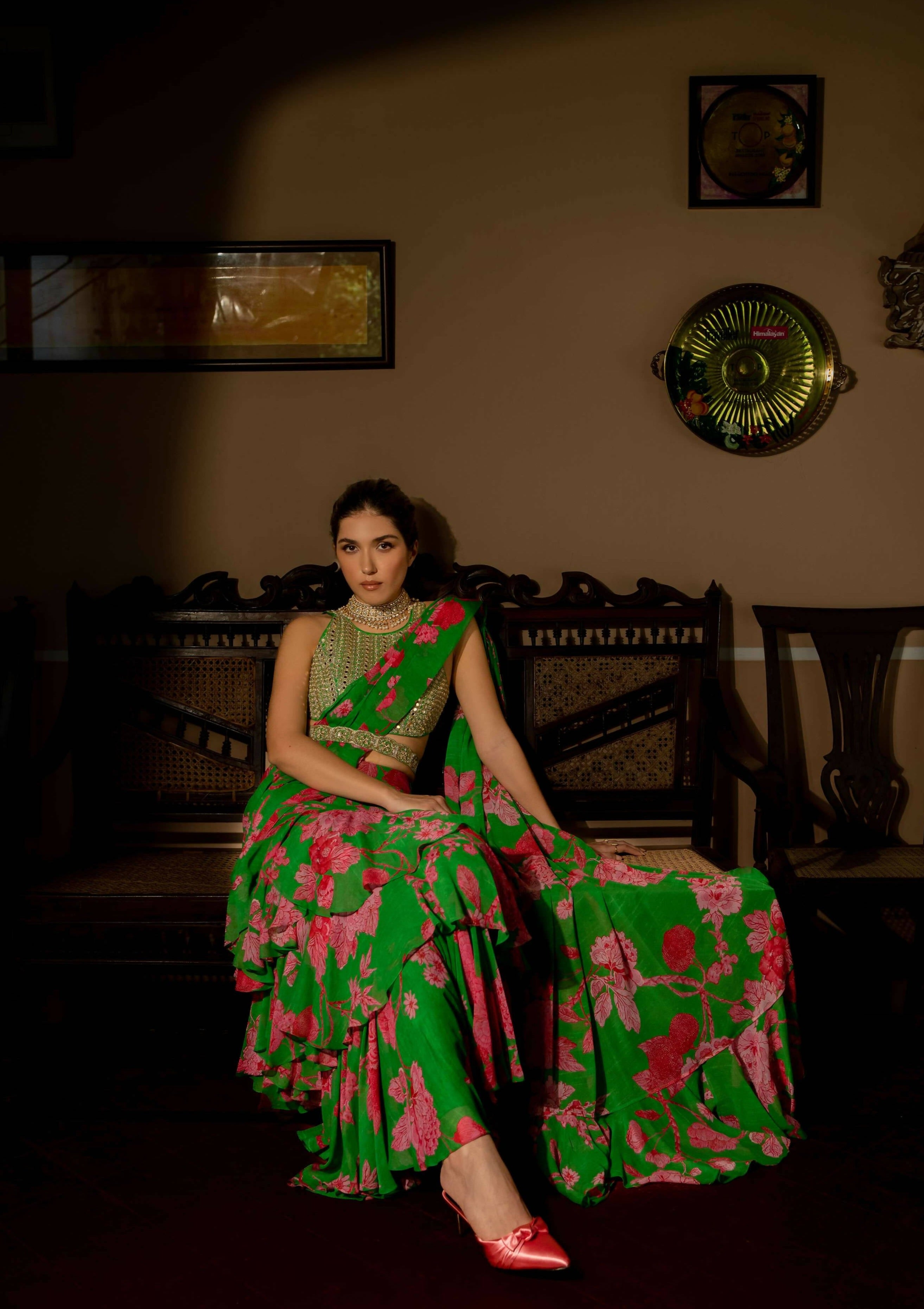 Full Bloom Sari Set