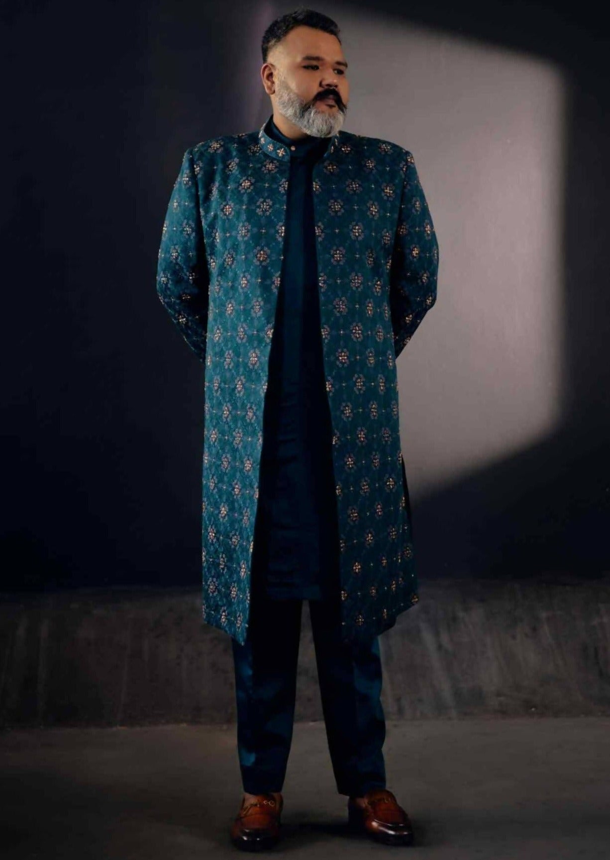 Jewel Green Jacket Set