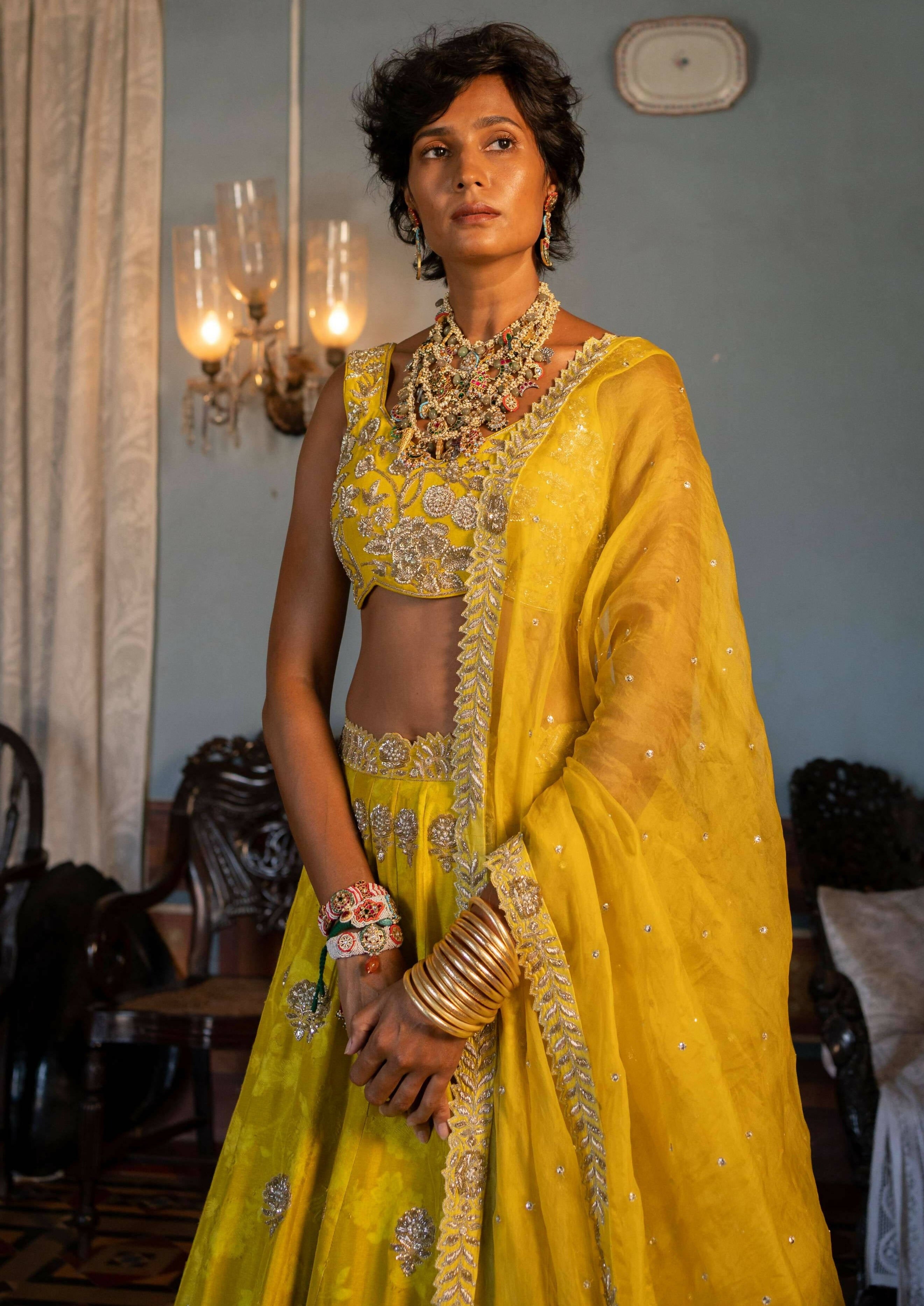 Yellow Lehenga Set