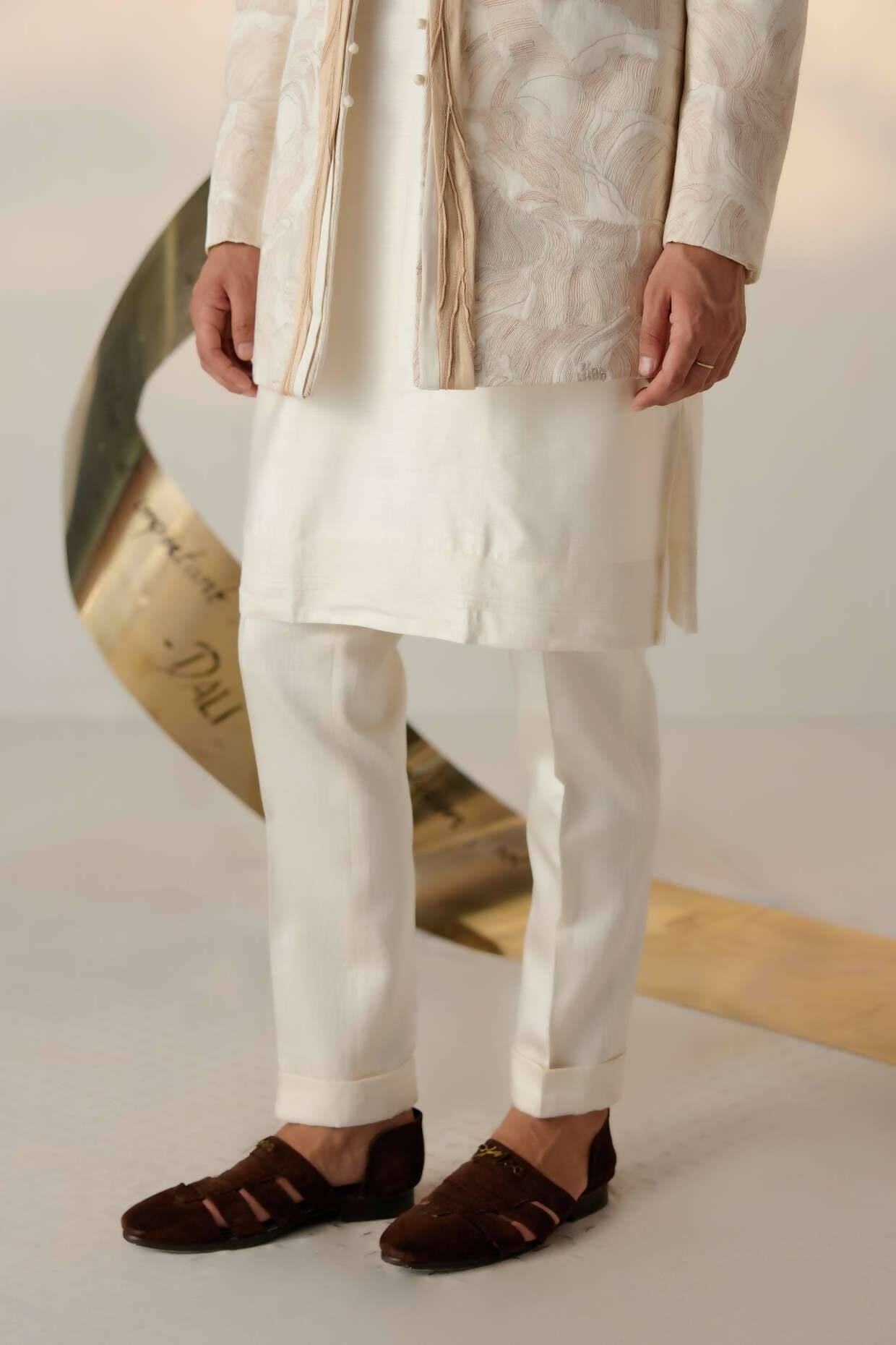 Dreamy Ivory Bandhgala Set