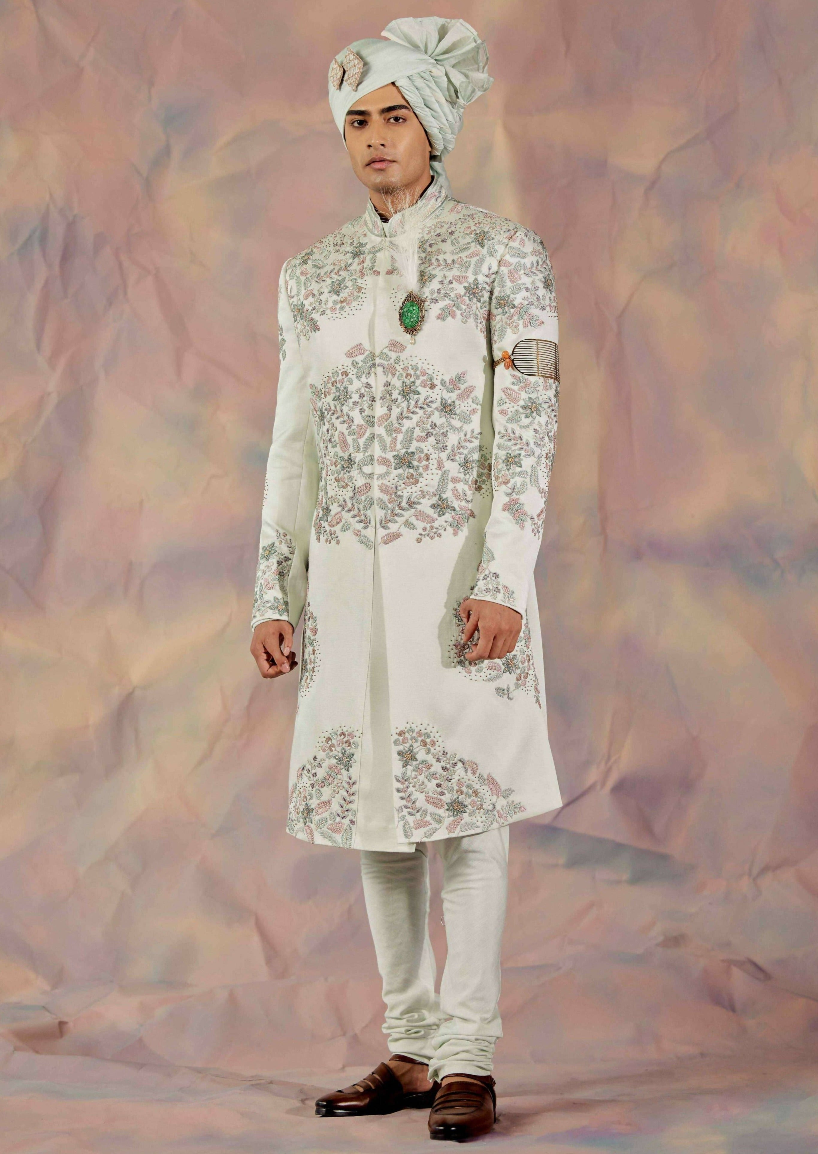 Hazy Blue Sherwani