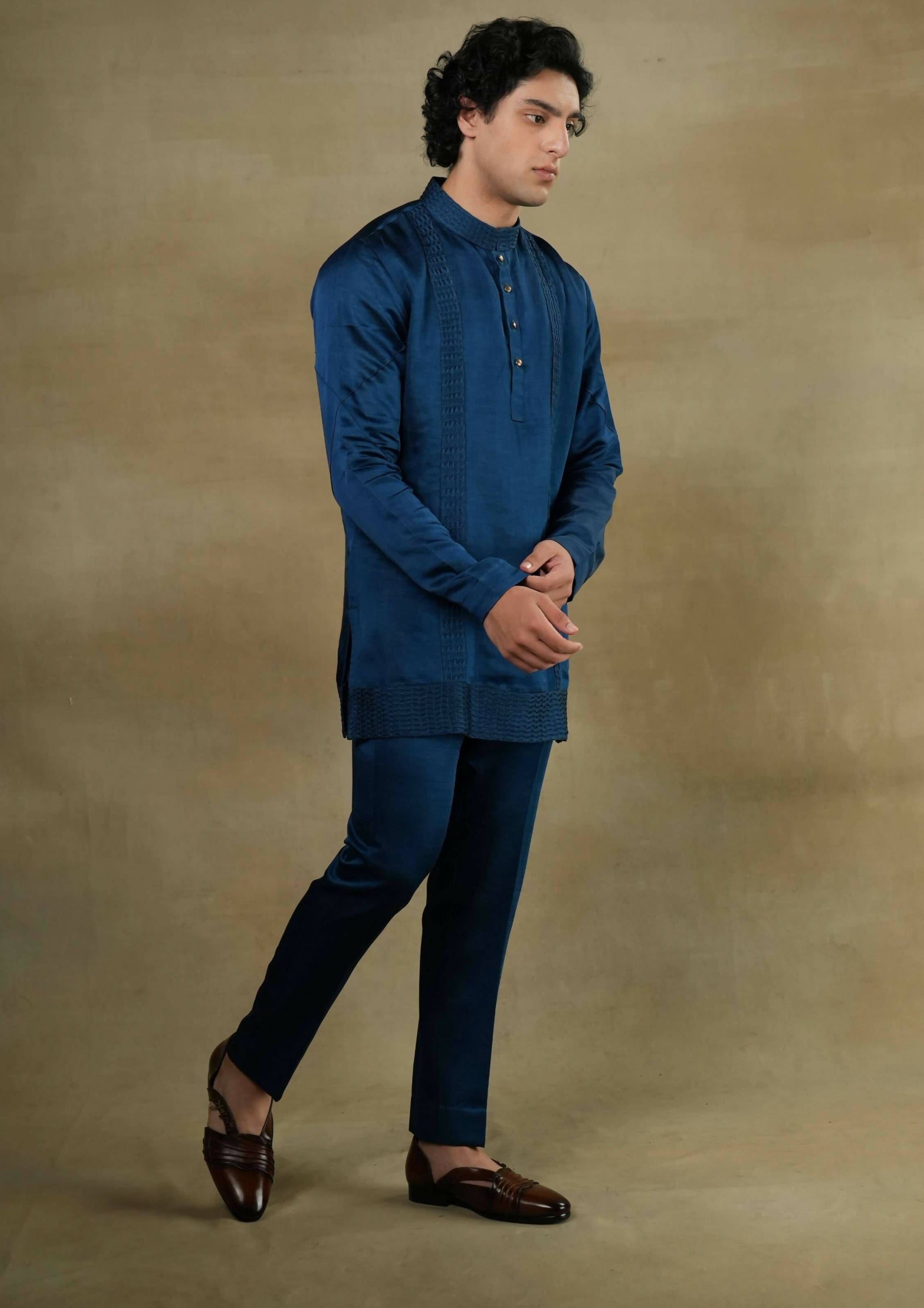 New Teal Short Kurta Set