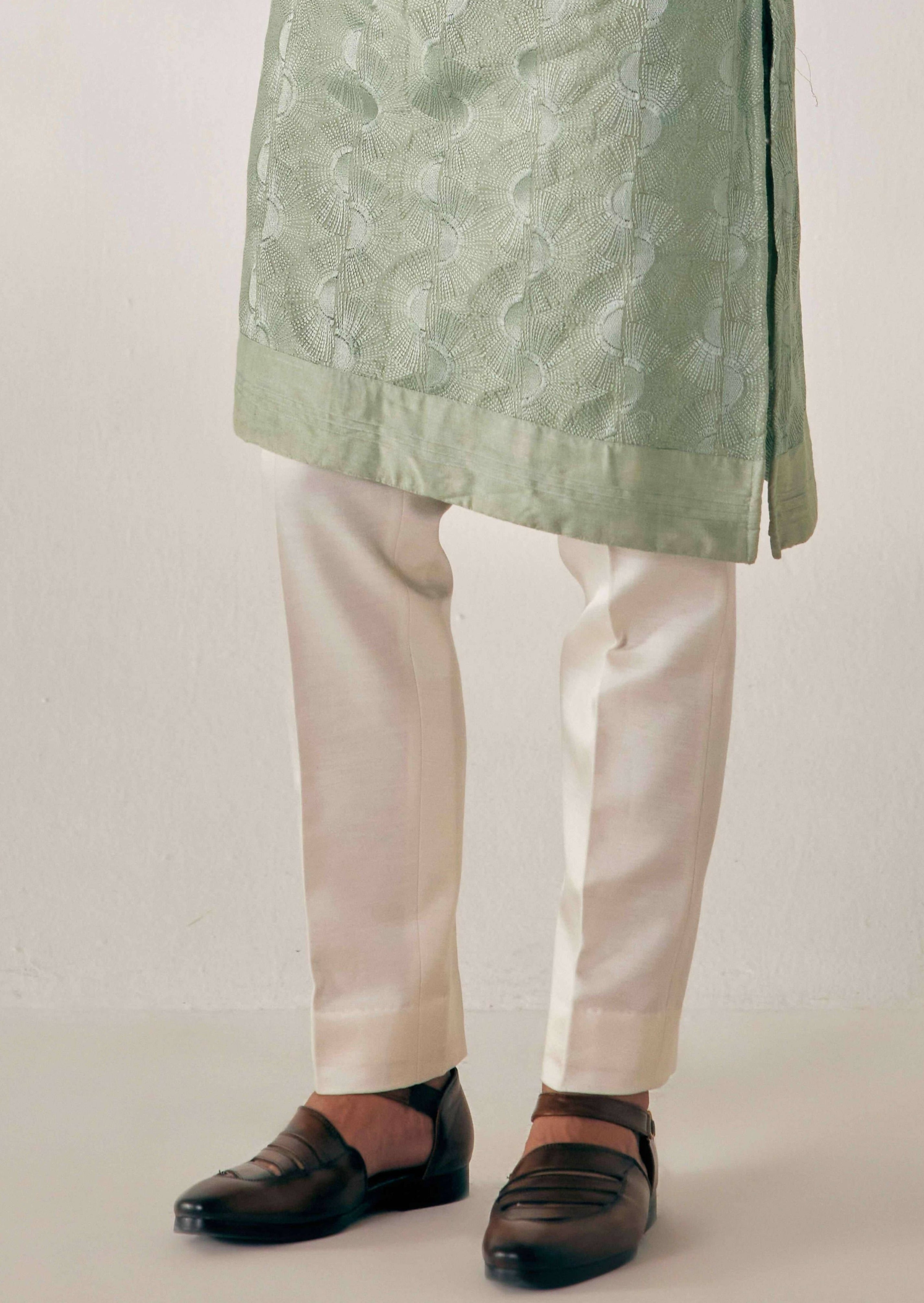 Duck Egg Green Kurta Set