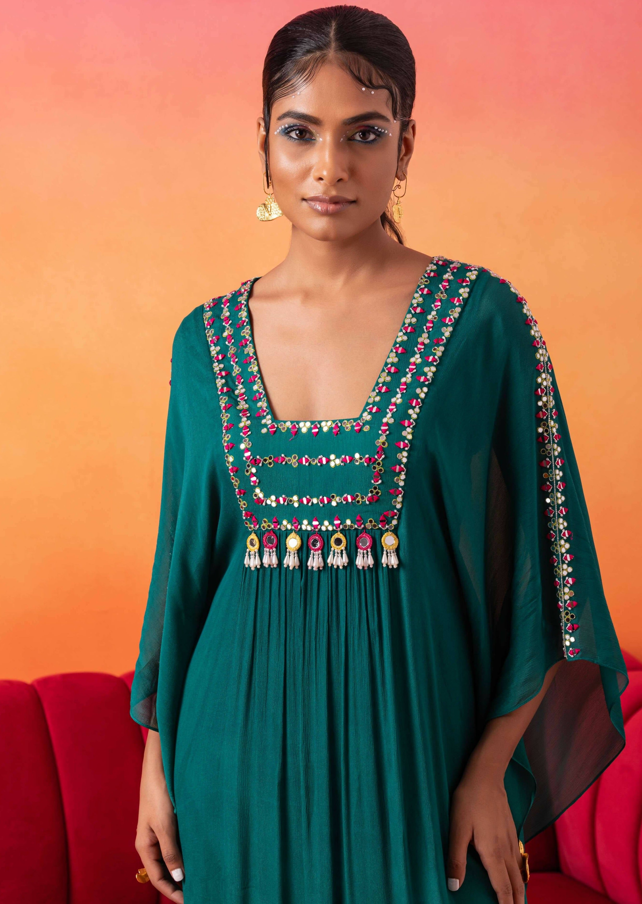 Emerald Green Kaftan
