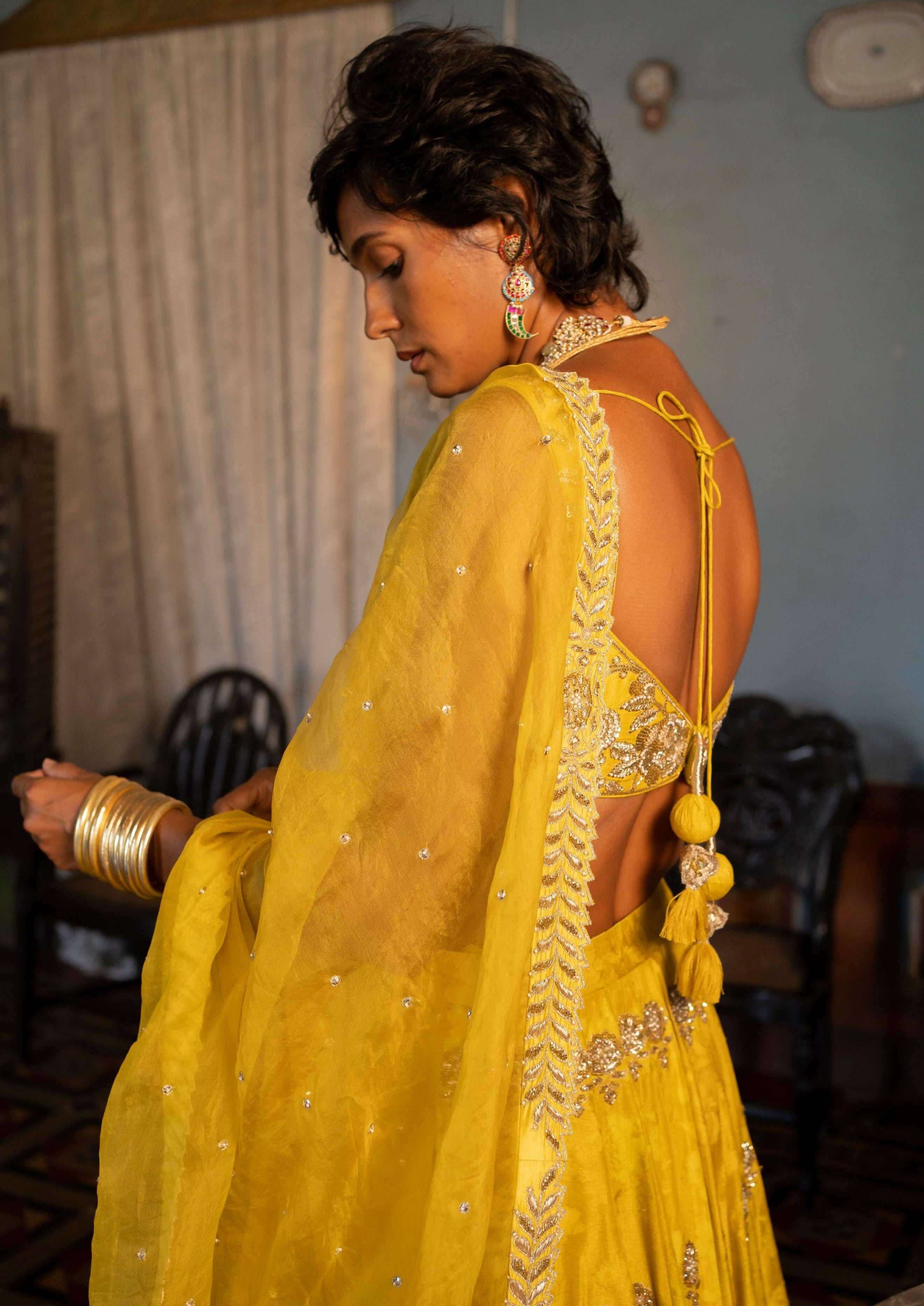 Yellow Lehenga Set