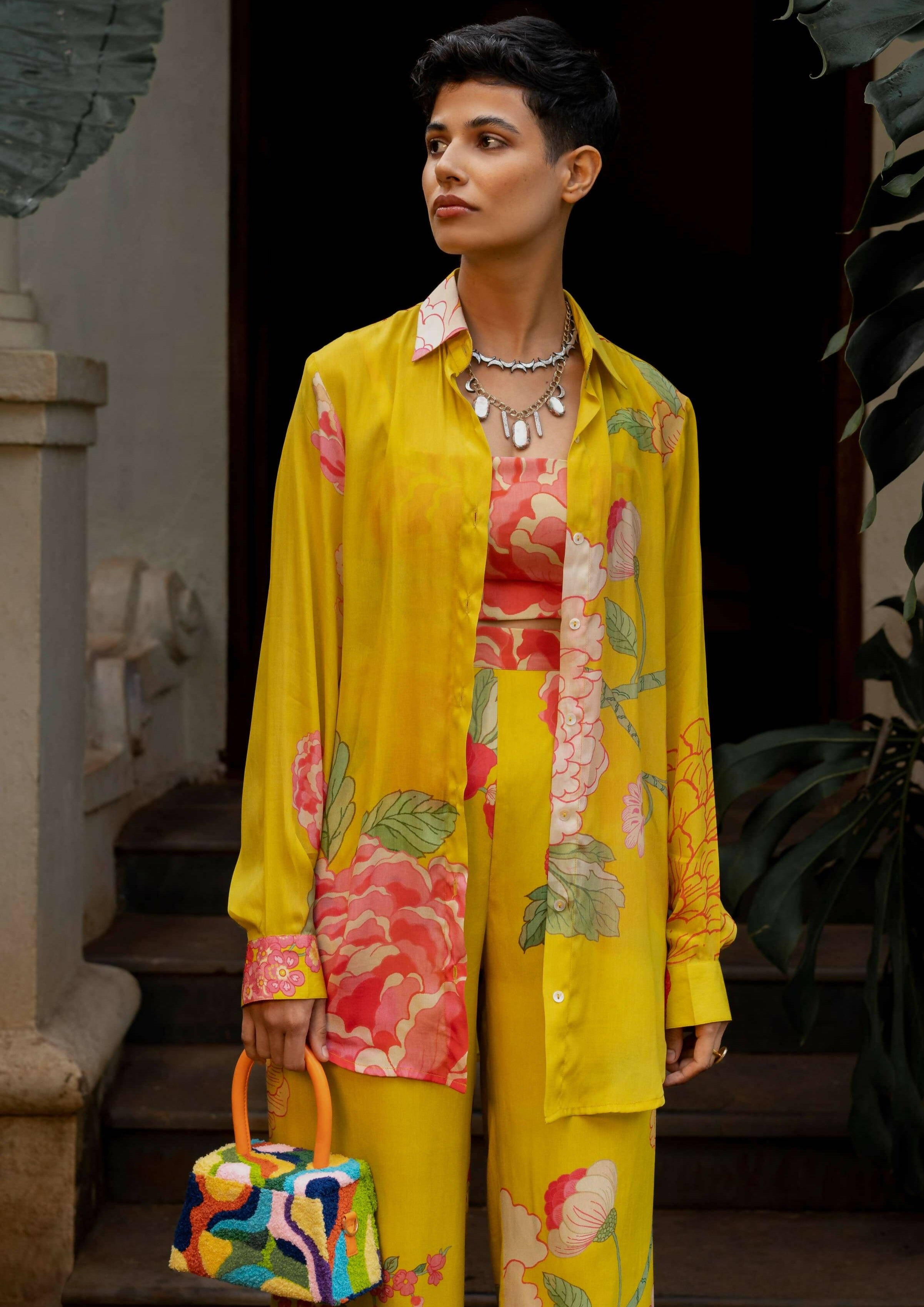Yellow Floral Co-Ord Set