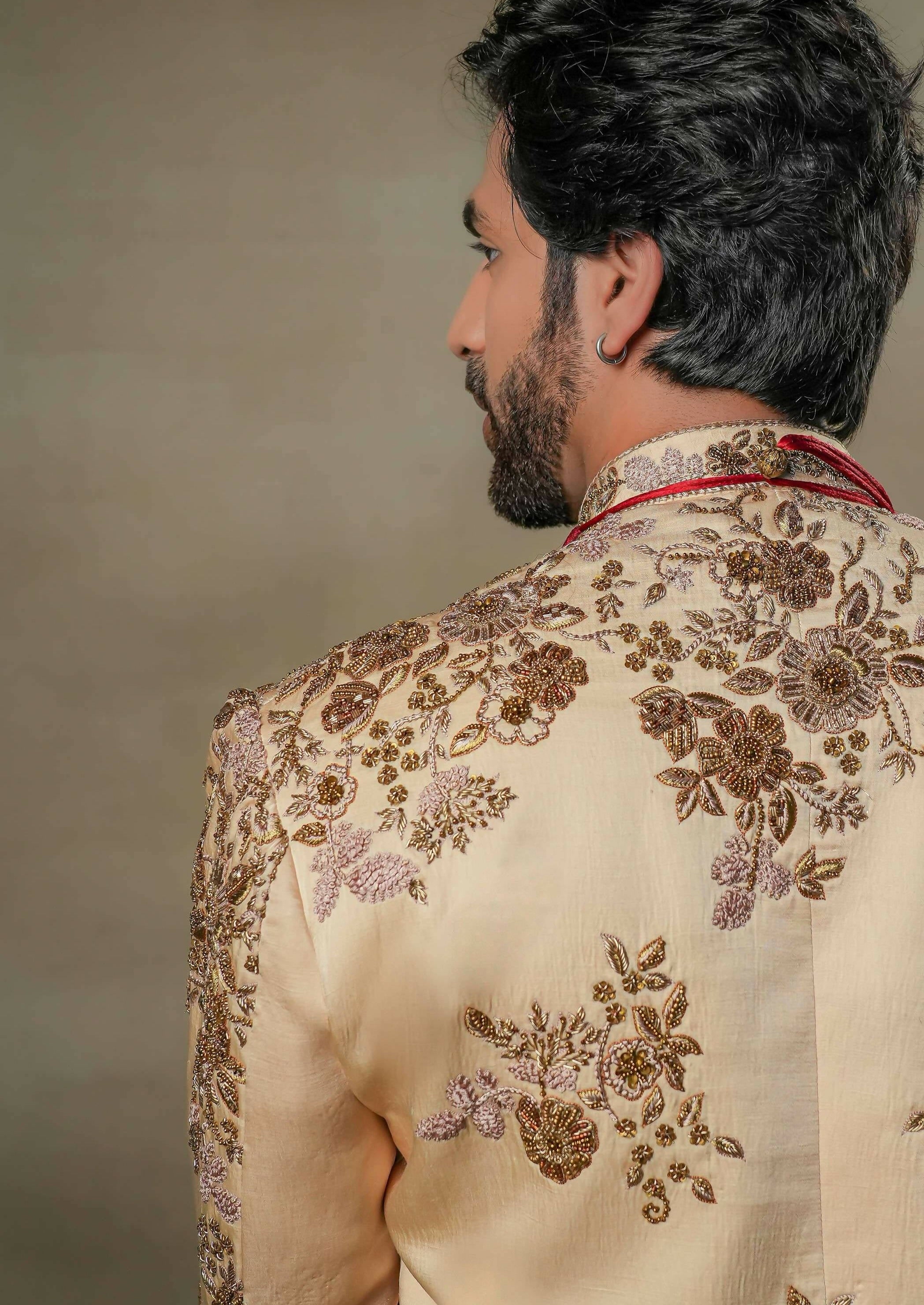 Frosted Almond Sherwani
