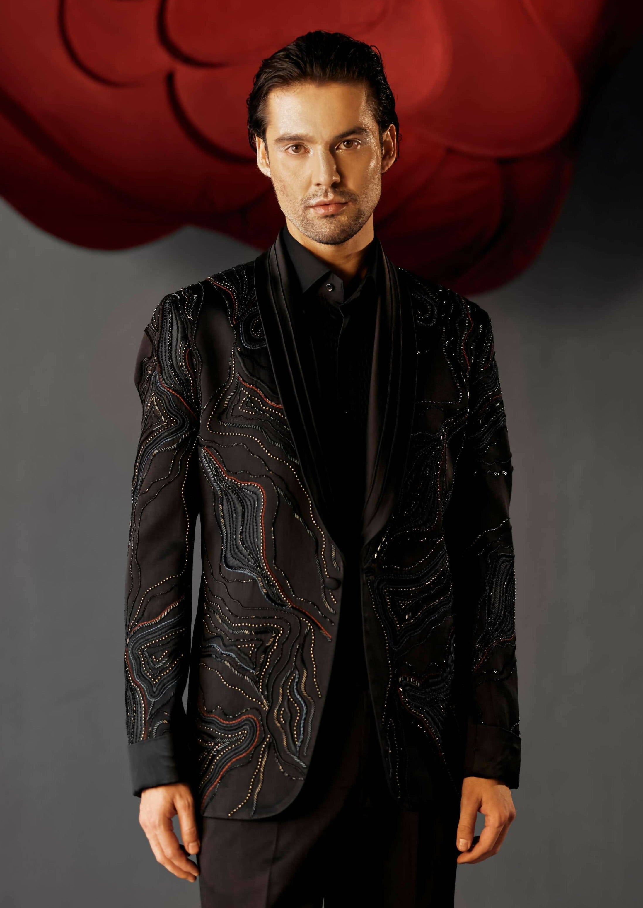 Coal Black Tuxedo Set