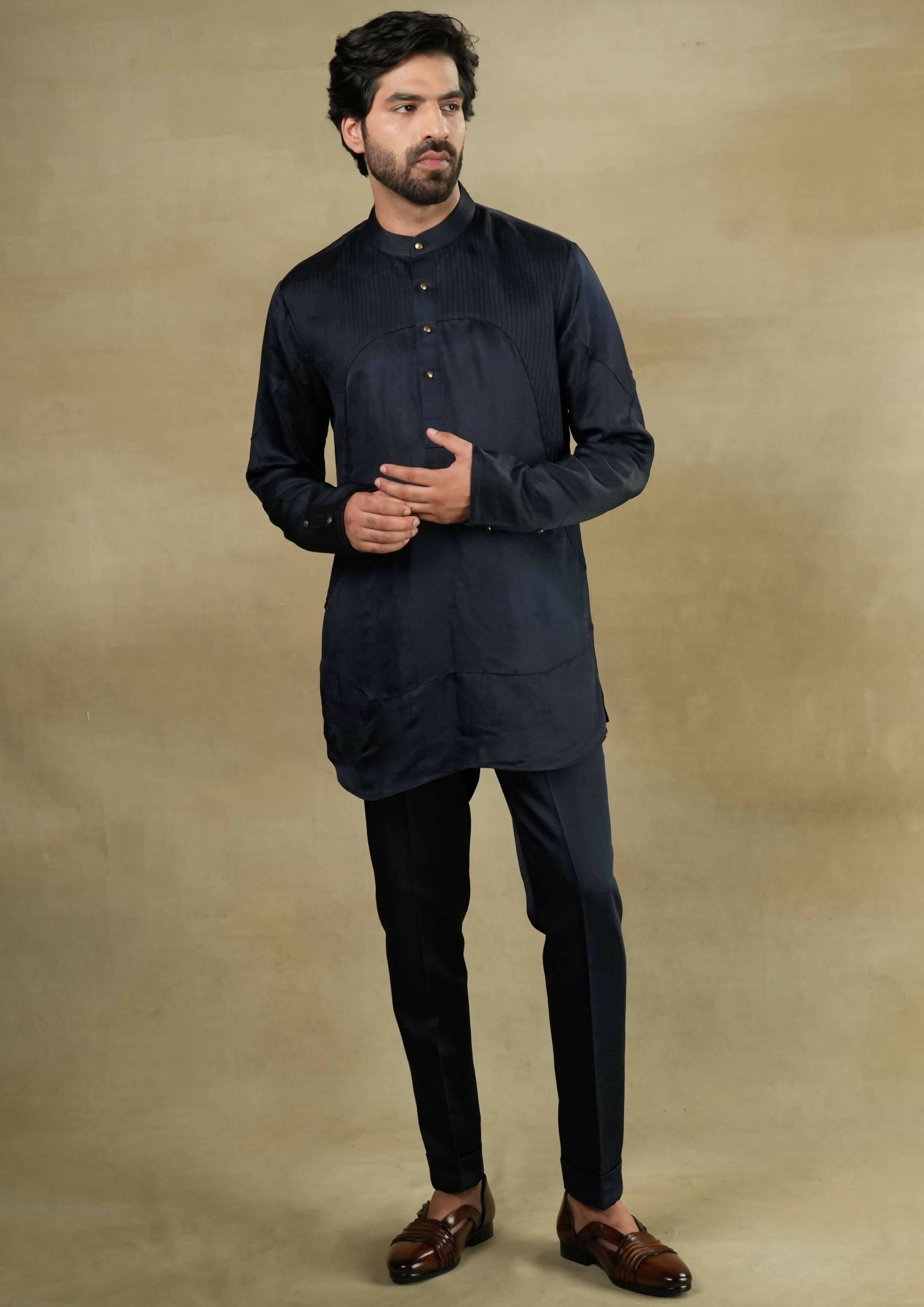 Midnight Rose Short Kurta Set