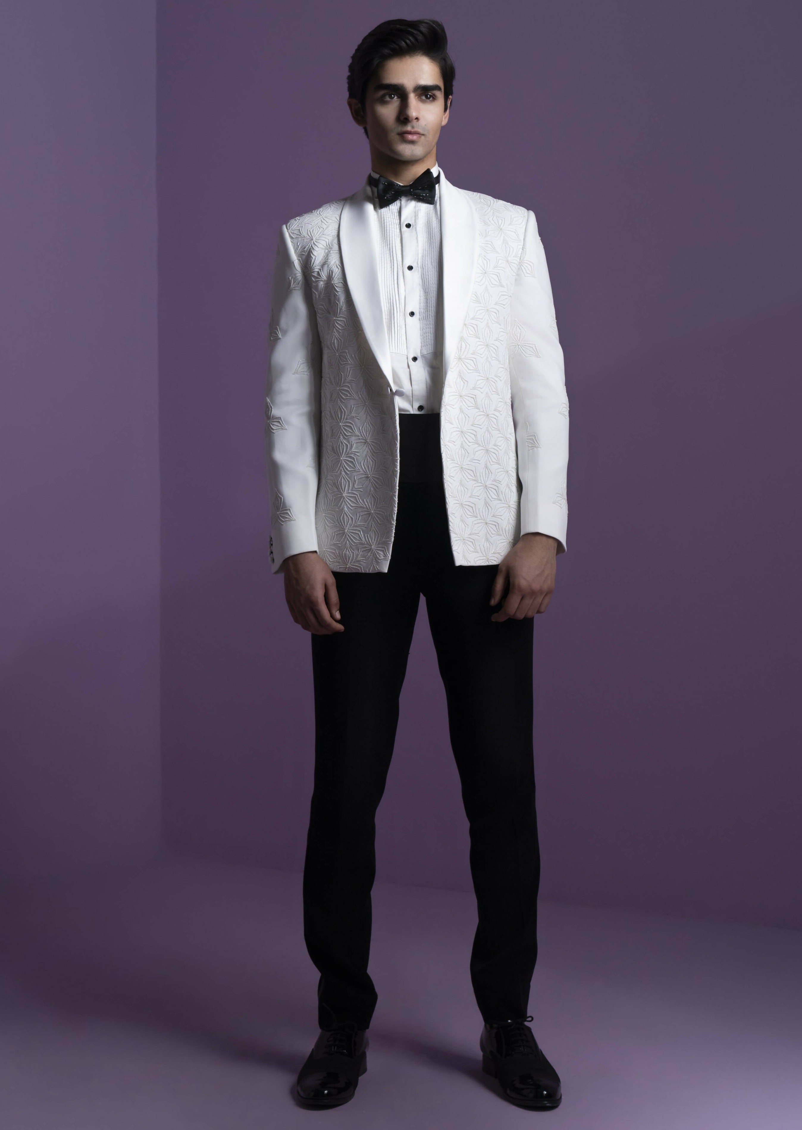 Spotlight White Tuxedo Set