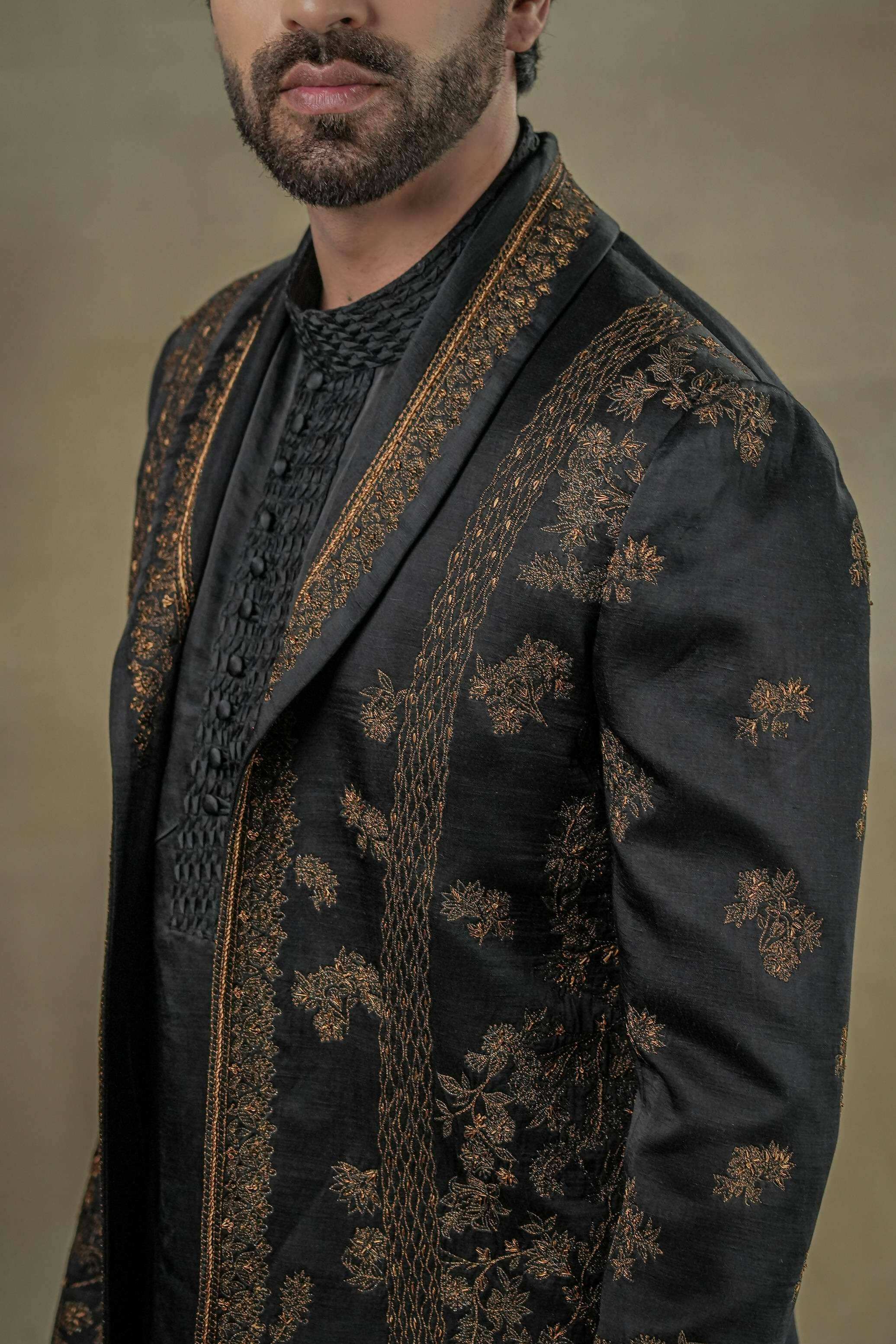 Black & Gold Short Jacket