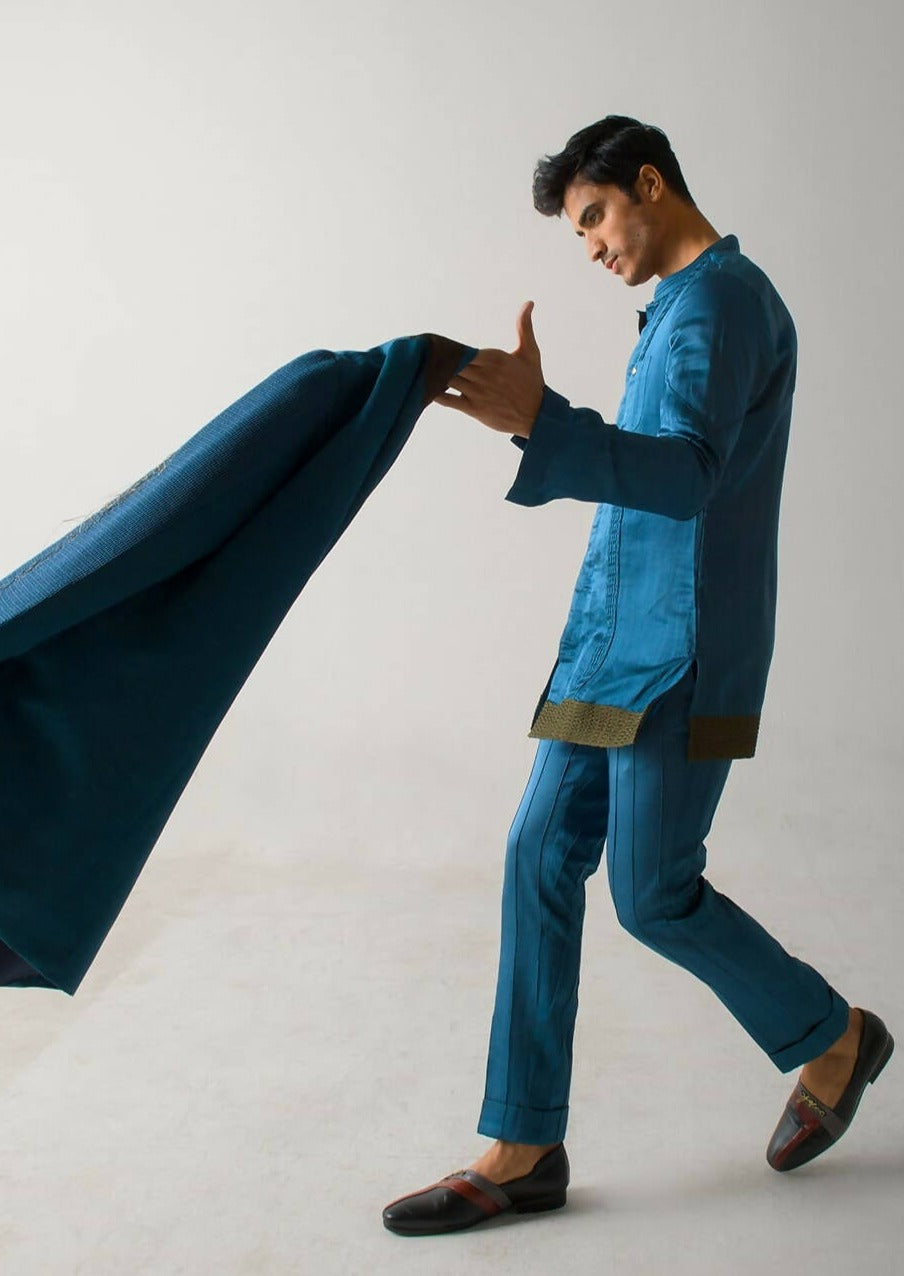 Teal Guitar Blazer Set