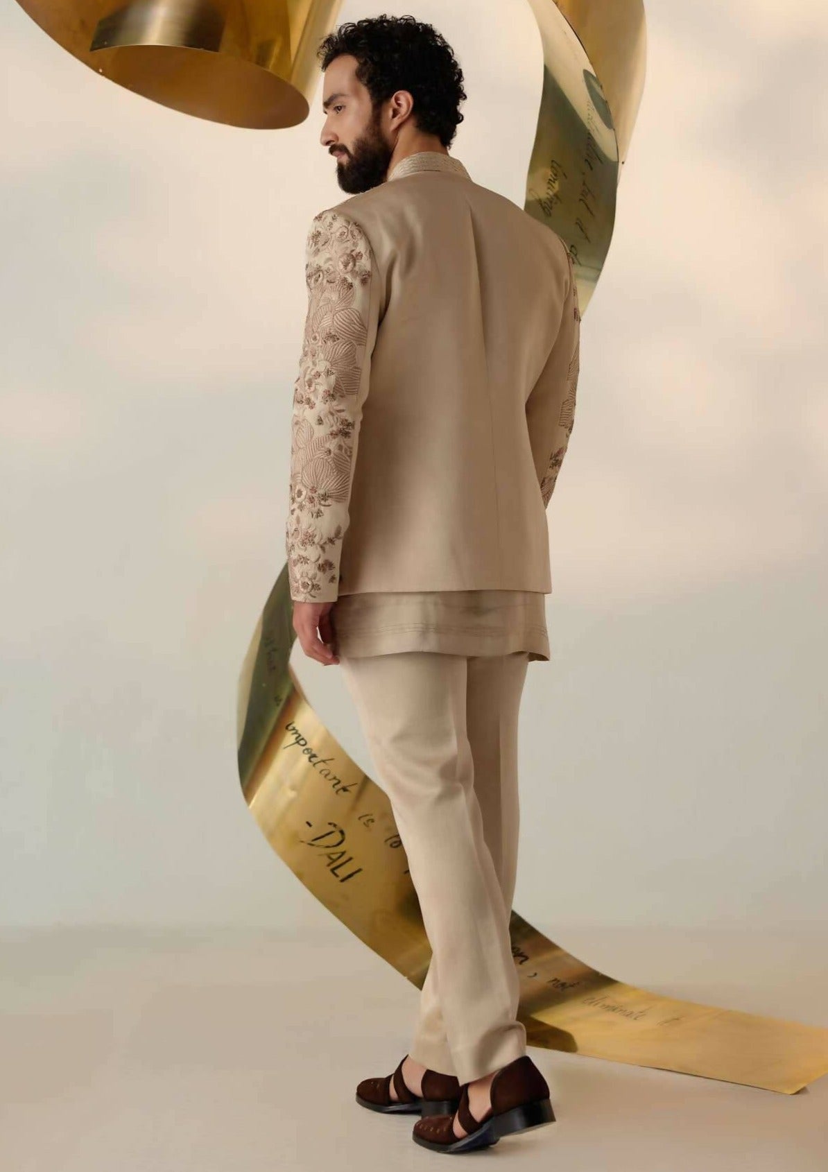 Sand Grey Short Jacket
