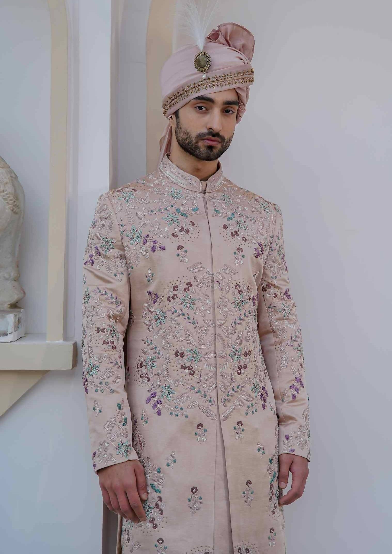 Blush Sherwani Set