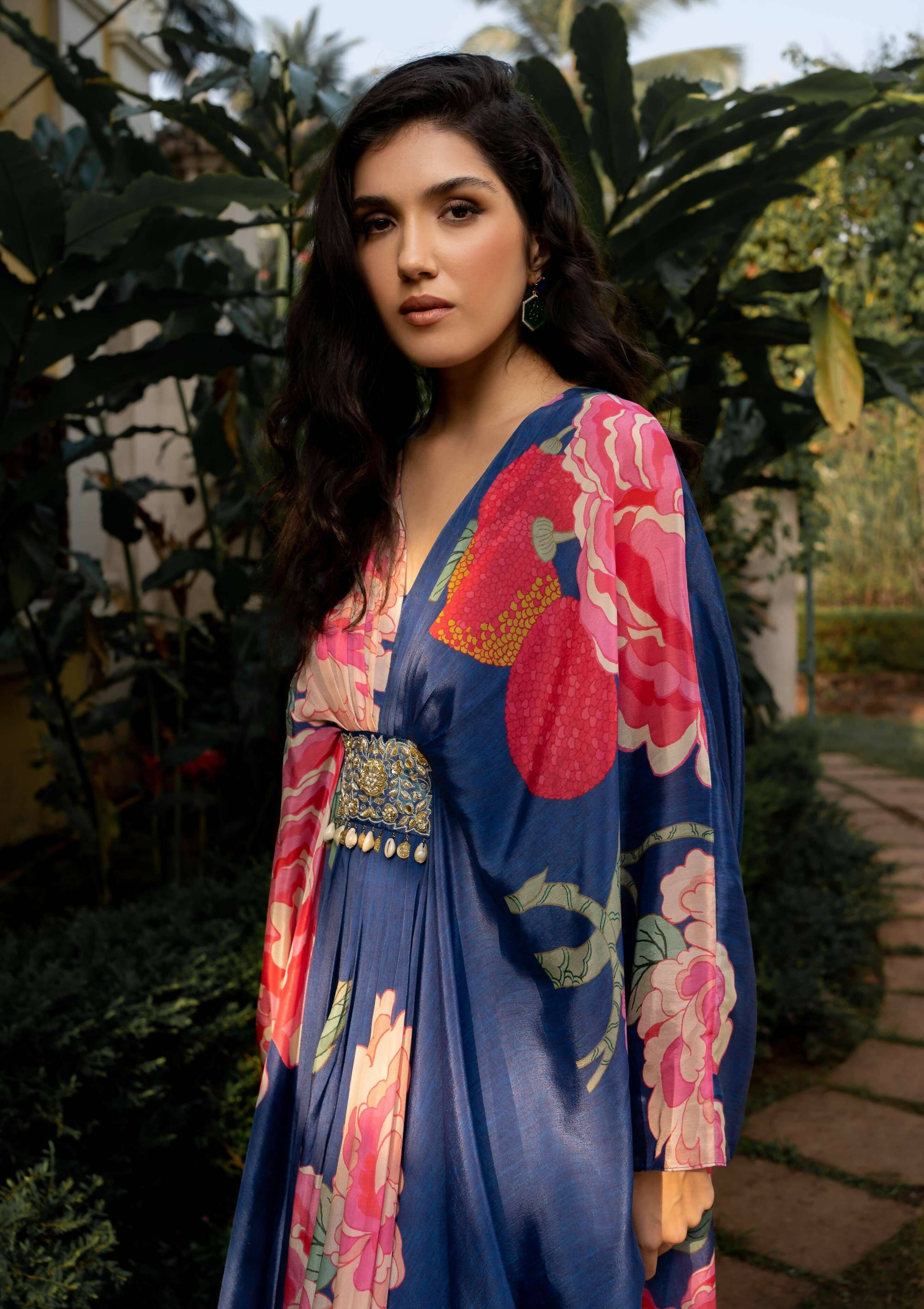 Blooming Big Floral Kaftan Set